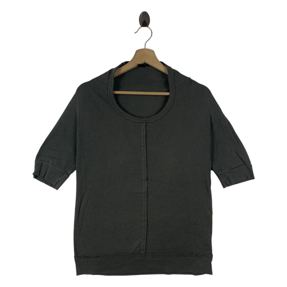 Designer × Vintage × Yohji Yamamoto Vintage Y’S yohji yamamoto cut n sewn grey women tee Size M / US 6-8 / IT 42-44 - 1 Thumbnail