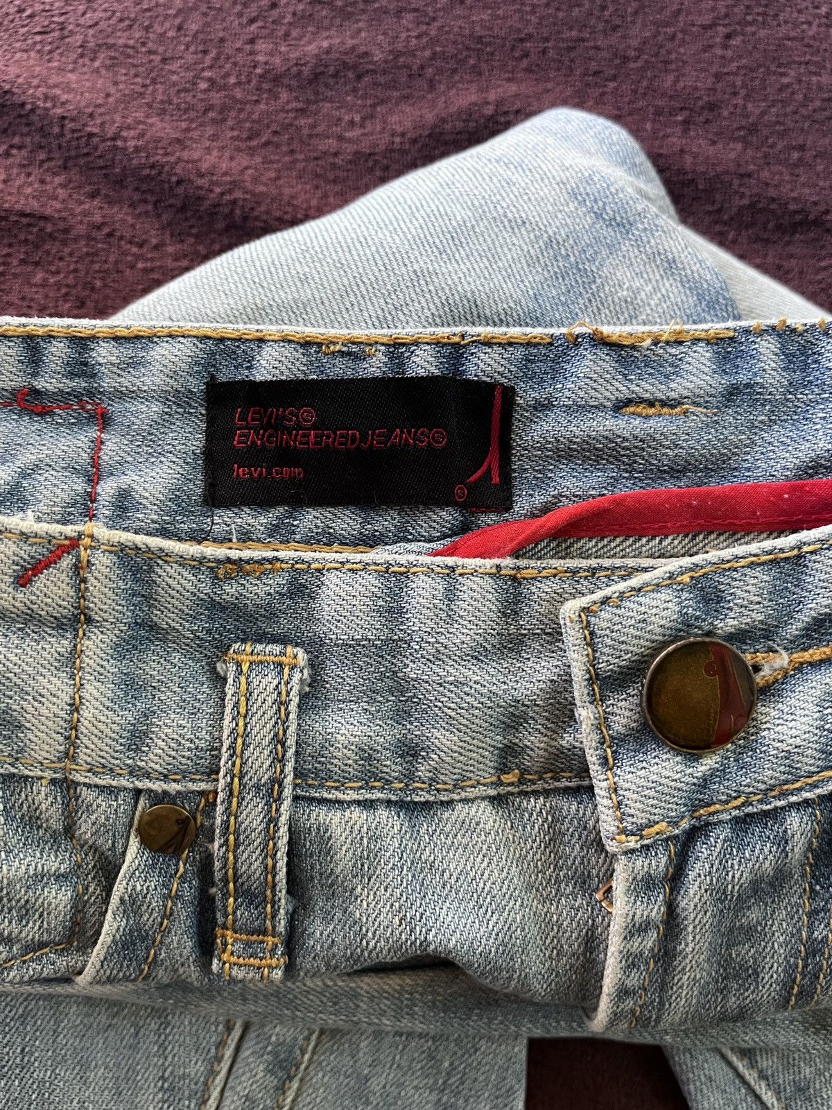 Levi's Vintage Clothing Levis Engineered Jeans Sunfeded 90s Size US 30 / EU 46 - 7 Thumbnail