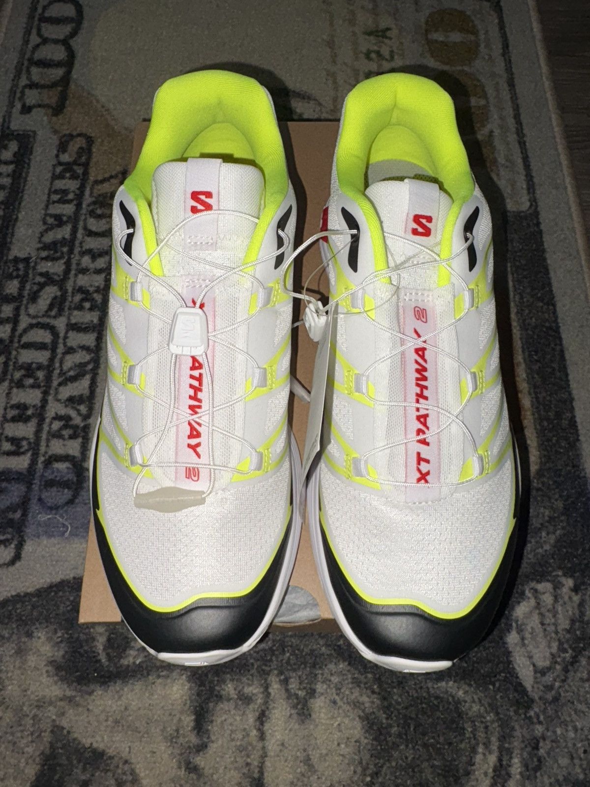 Salomon Salomon XT-Pathway 2 White Safety Yellow Fiery Red Size US 10 / EU 43 - 2 Thumbnail