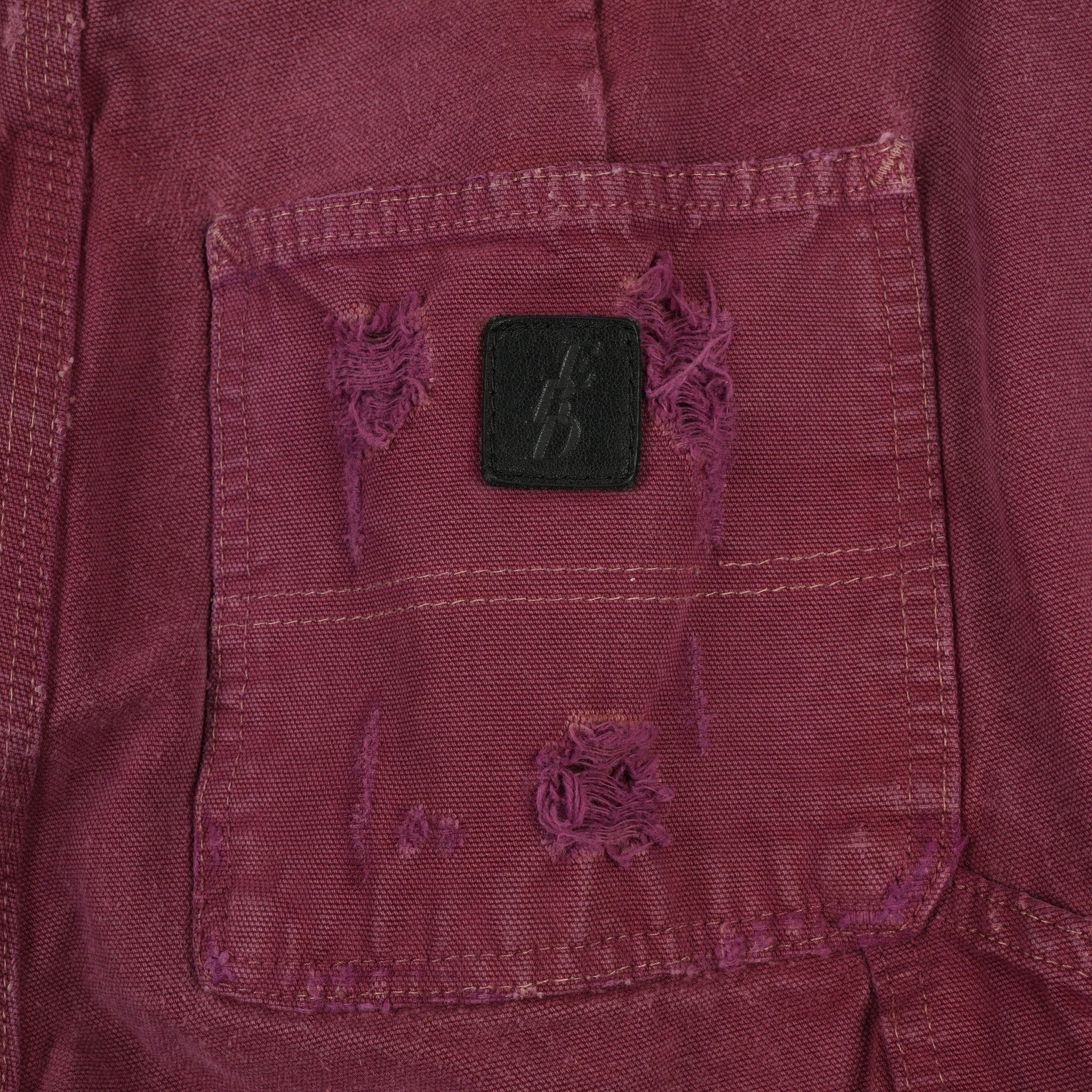 Enfants Riches Deprimes ERD 1 OF 4 BURGUNDY CARPENTER SHORTS Size US 28 / EU 44 - 4 Thumbnail