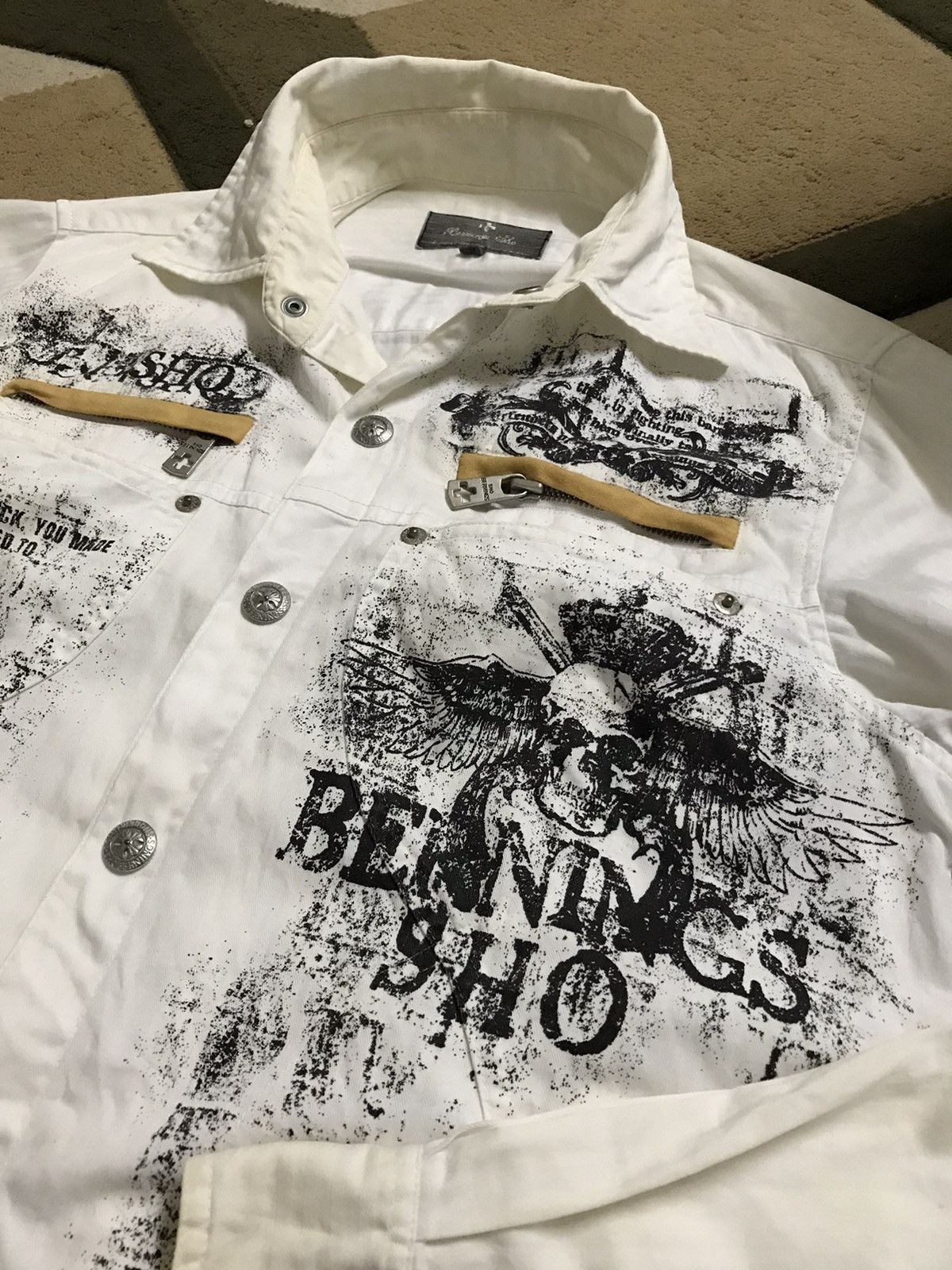 If Six Was Nine Vintage Bernings Sho Seditionaries Punk Shirt Button Up Size US M / EU 48-50 / 2 - 4 Thumbnail