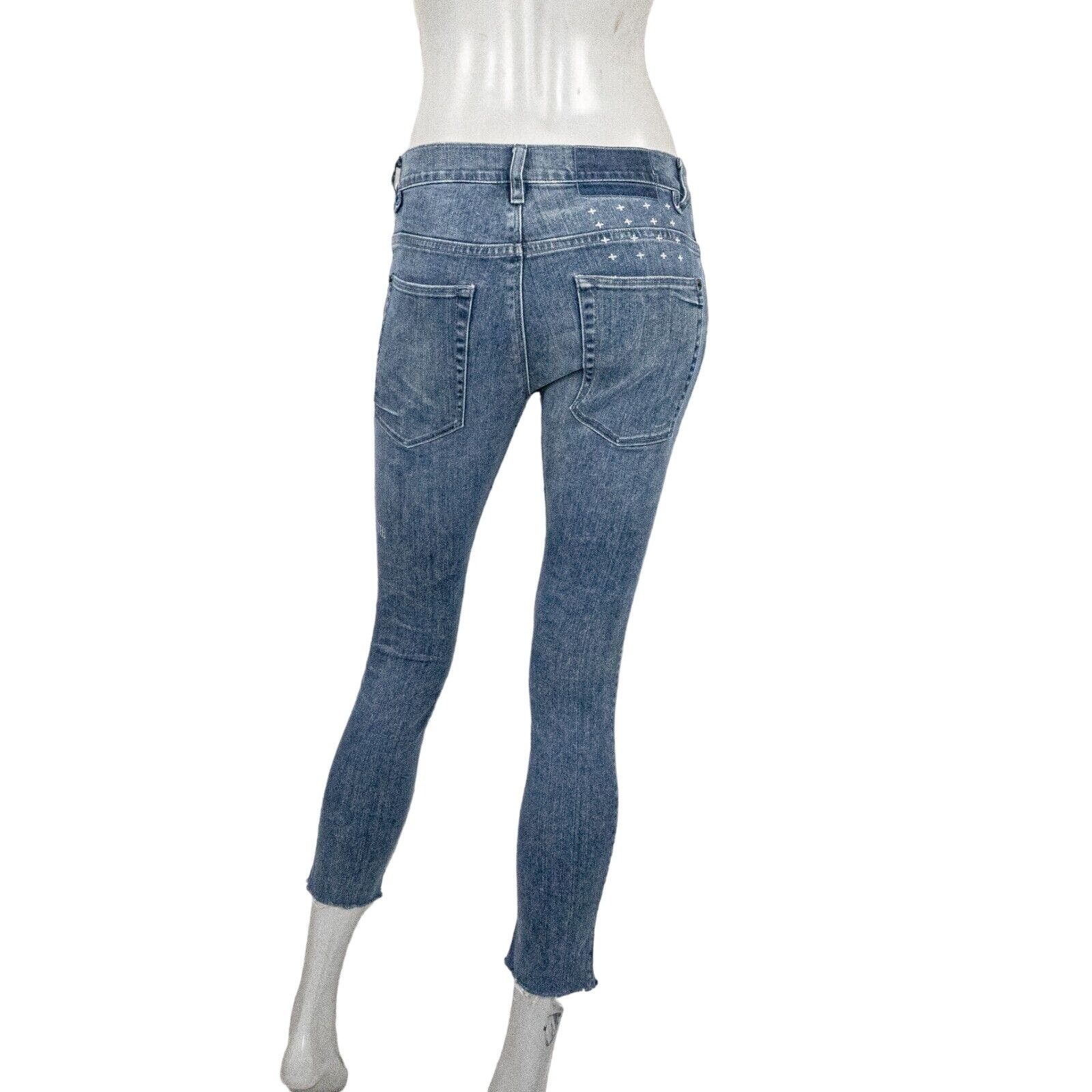 Ksubi KSUBI 28 Van Winkle ankle crop raw Skinny Jean Vasted Roadie Size 28" / US 6 / IT 42 - 2 Thumbnail