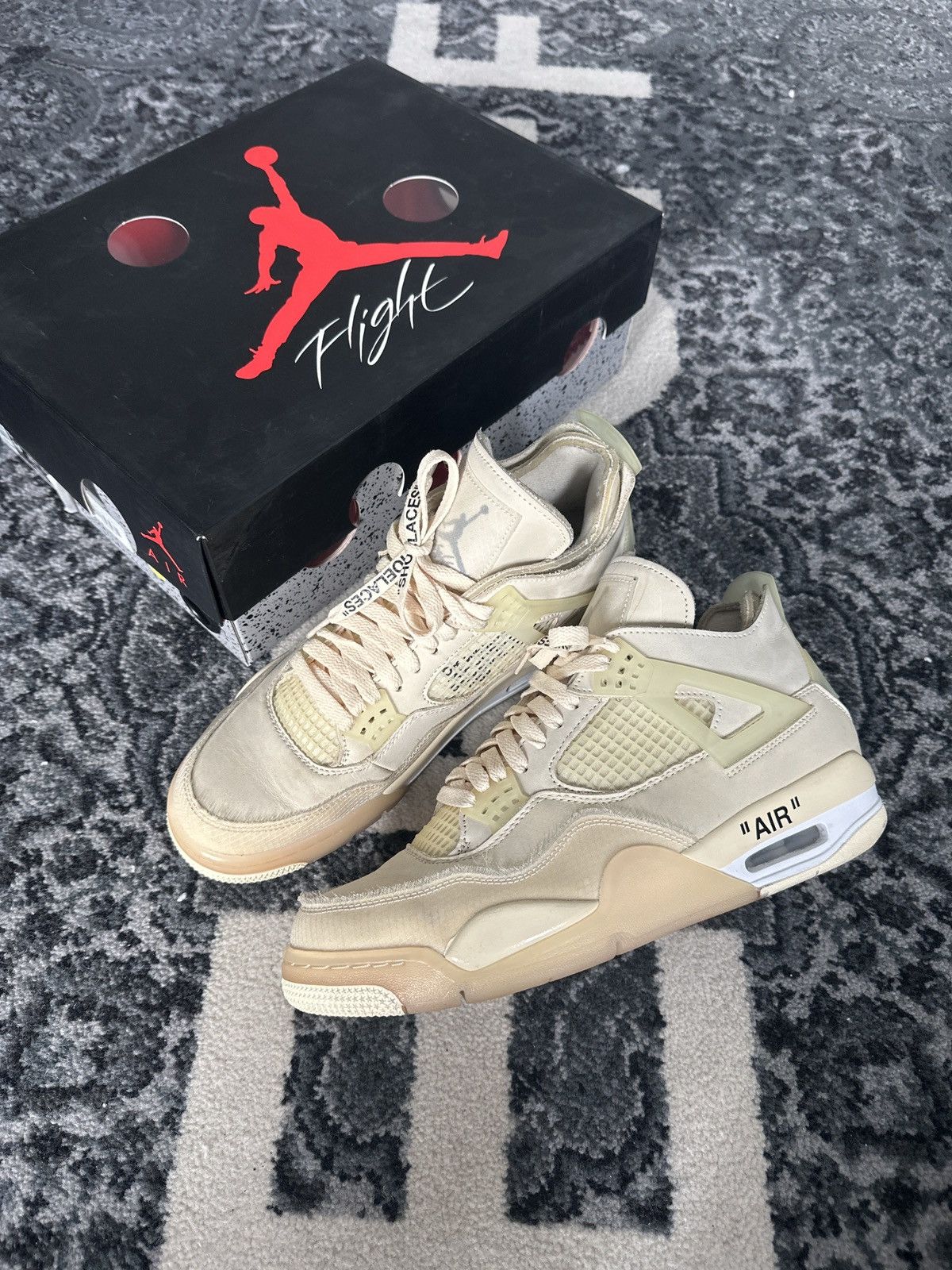 Jordan Brand Off White Wmns Air Jordan 4 Retro SP Sail | Grailed