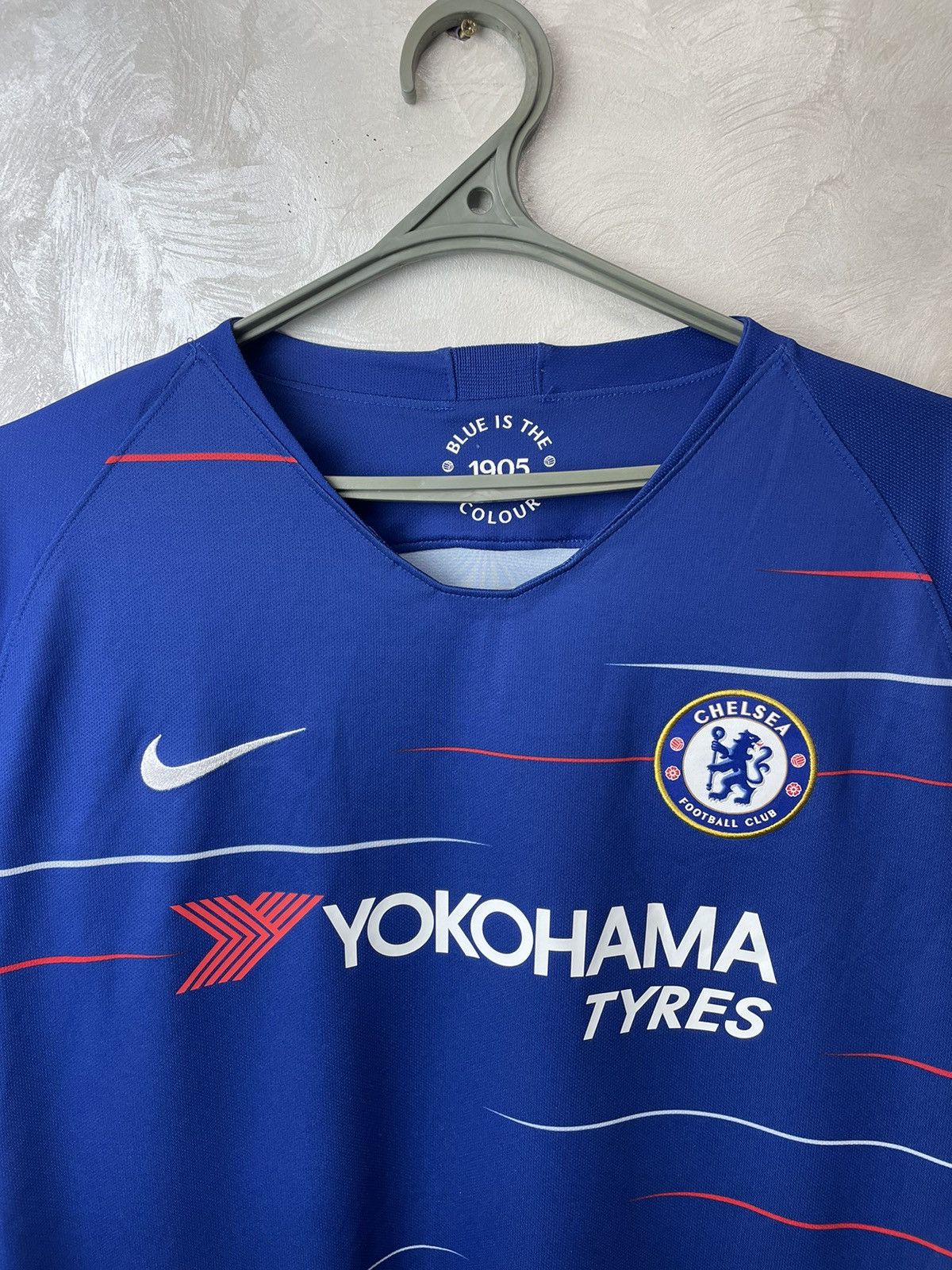 Nike CHELSEA 2018 2019 HOME FOOTBALL SHIRT SOCCER JERSEY Xl men Size US XL / EU 56 / 4 - 2 Thumbnail