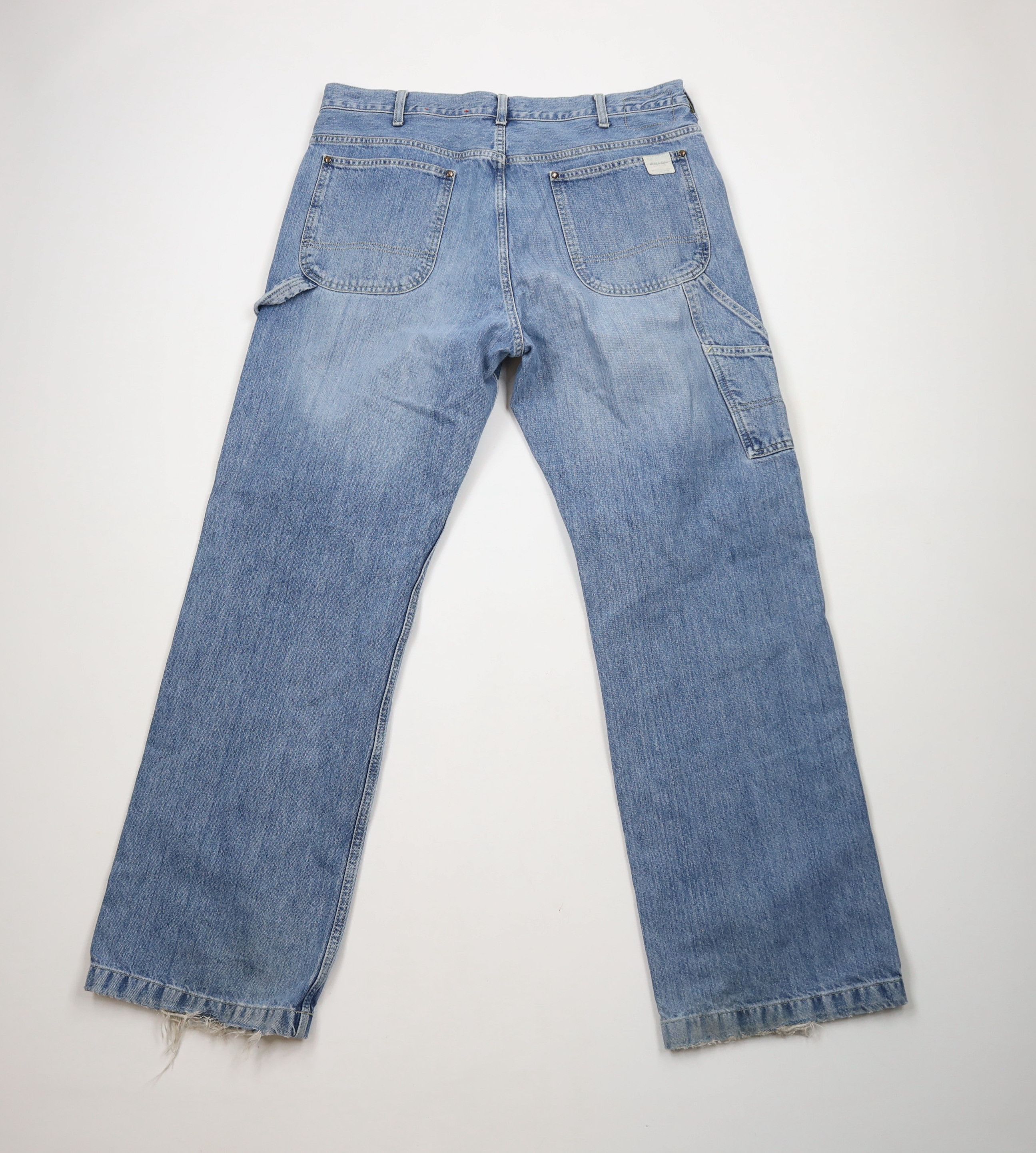 American Eagle Outfitters × Vintage Vintage 90s American Eagle Baggy Wide Leg Dungaree Jeans Size US 36 / EU 52 - 12 Thumbnail