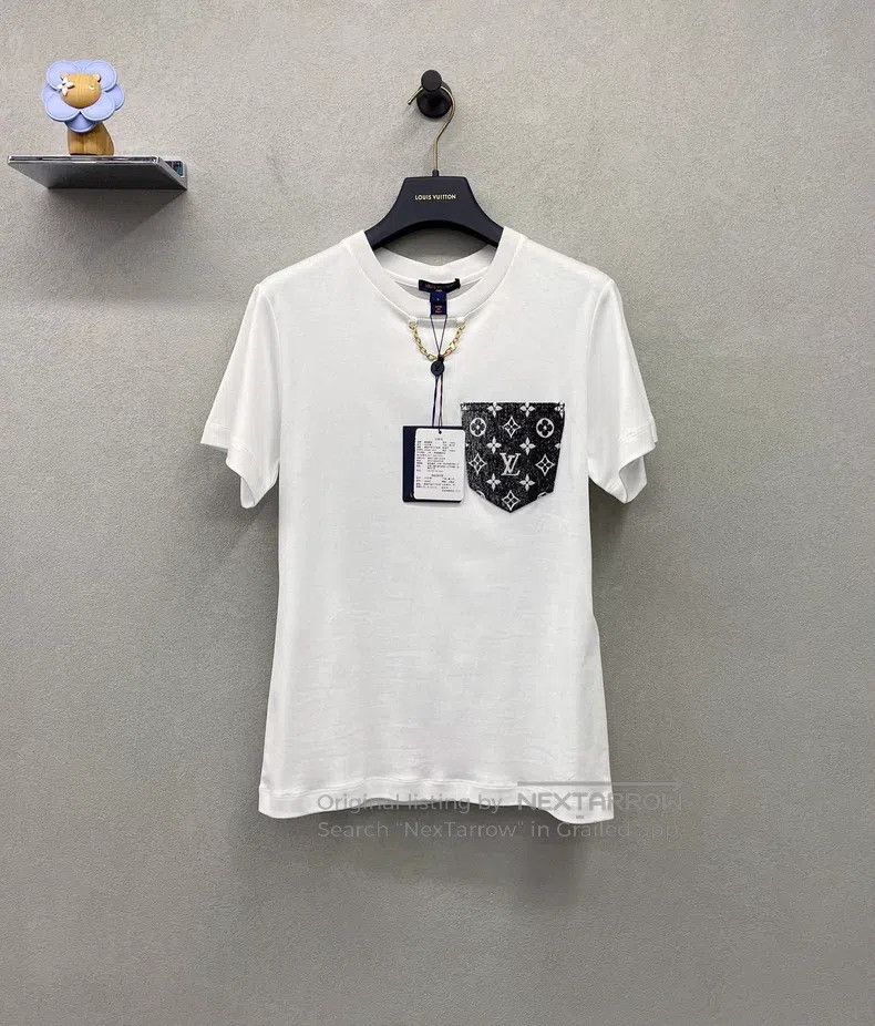 Louis Vuitton Louis Vuitton White pocket short sleeve Size US S / EU 44-46 / 1 - 1 Thumbnail