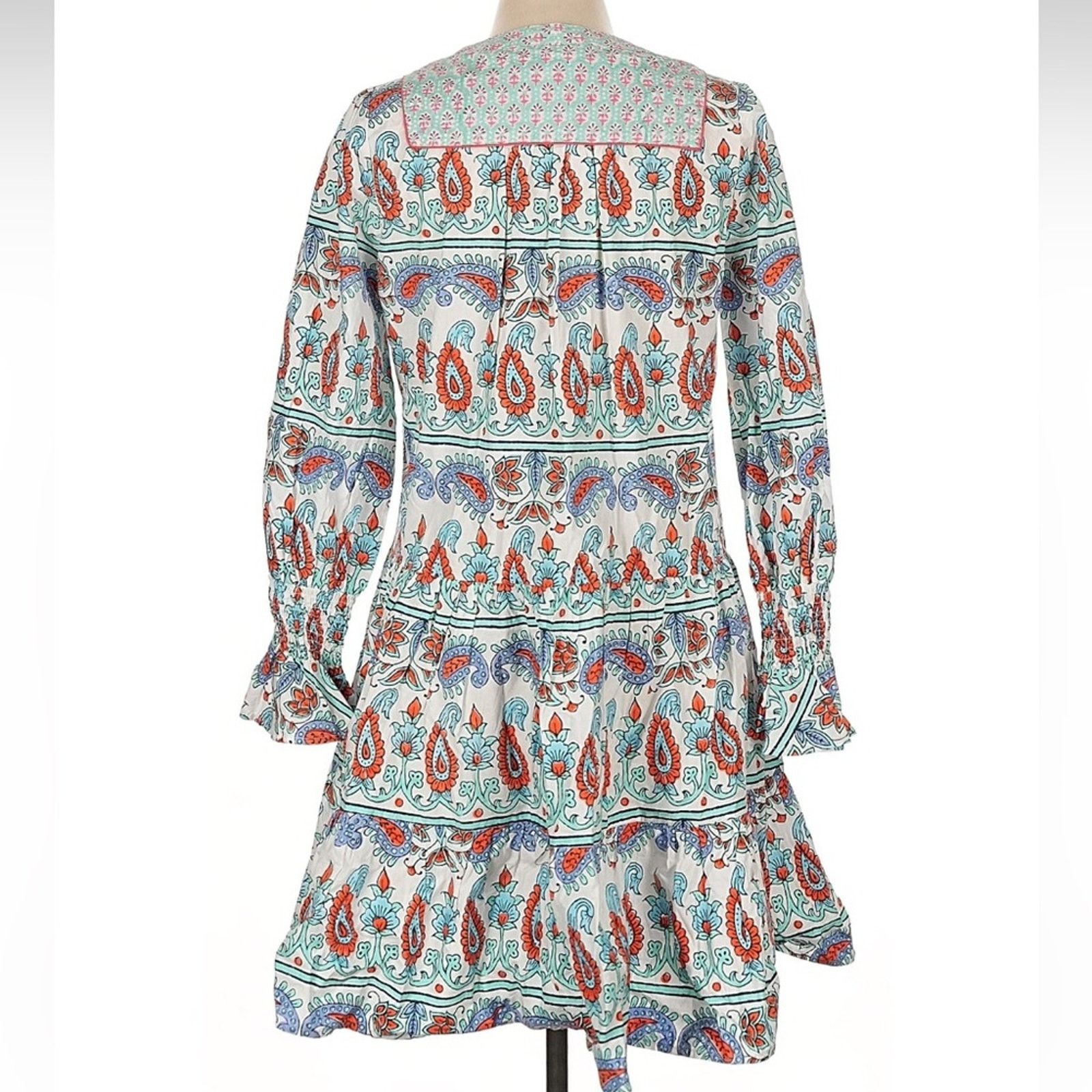 & Other Stories Tuckernuck Multicolor Paisley Long Sleeve Dress Size L / US 10 / IT 46 - 3 Thumbnail