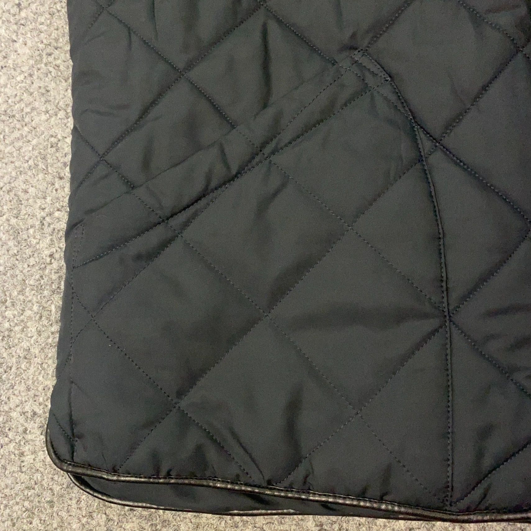 Vintage Michael Strahan Mens XL Dark Blue Quilted Full Zip Pockets Insulated Lined Bomber Jacket Size US XL / EU 56 / 4 - 4 Thumbnail