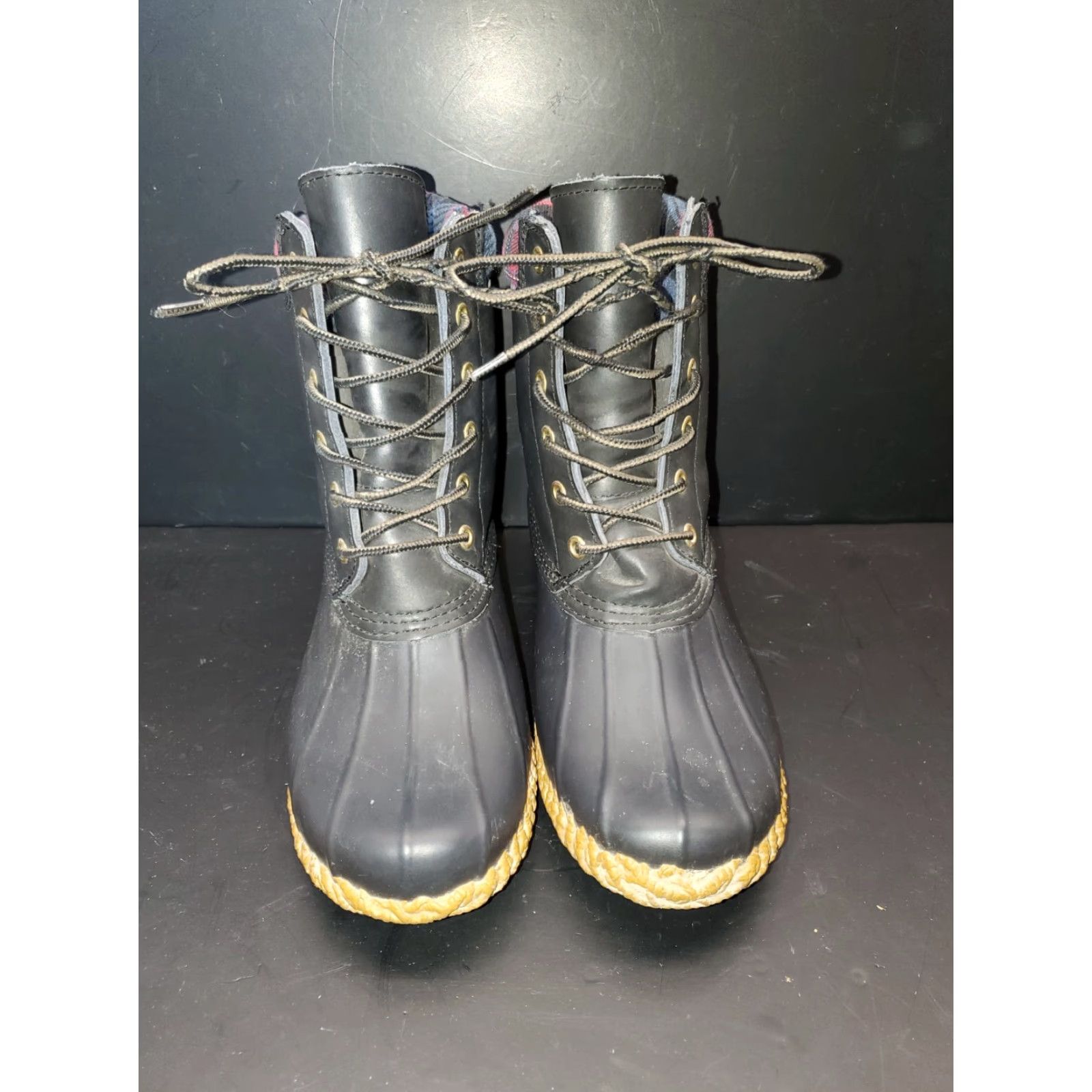 Tommy Hilfiger Tommy Hilfiger Women's Lace-Up Waterproof Rain Snow Duck Boots 8 Russell Size US 8 / IT 38 - 2 Thumbnail