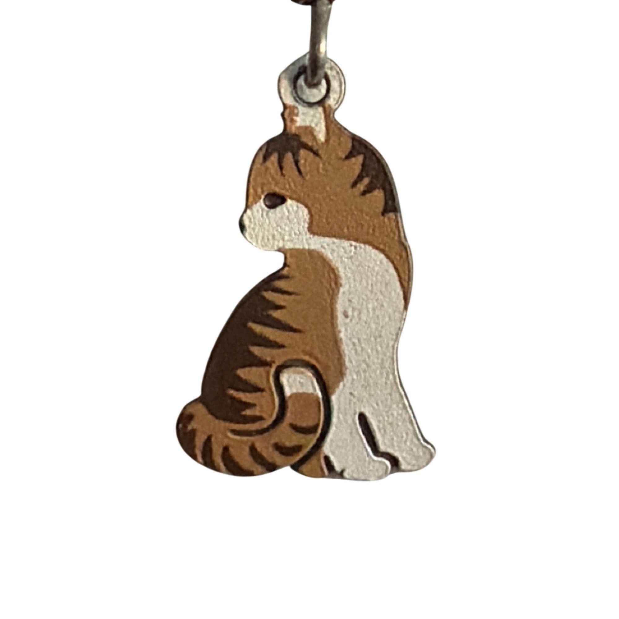 Other Sienna Sky Tess Tabby Cat Dangle Earrings Sitting Kitten Hoo Size ONE SIZE - 2 Thumbnail