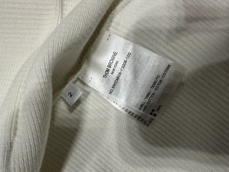 Thom Browne Thom Browne White cardigan Size US M / EU 48-50 / 2 - 2 Thumbnail