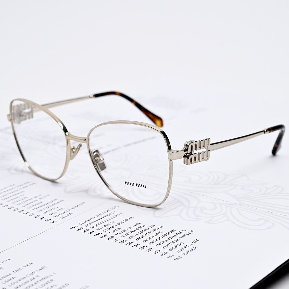 Miu Miu MIU MIU 0MU 50XV GLASSES Size ONE SIZE - 2 Thumbnail