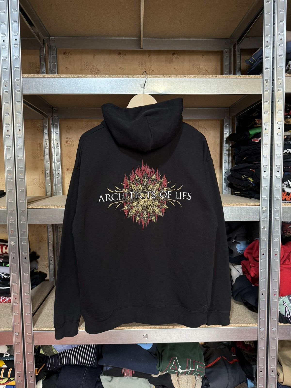Band Tees × Vintage Vintage 2008 Mercenary Architect Of Lies Rock Band Hoodie Size US L / EU 52-54 / 3 - 2 Thumbnail