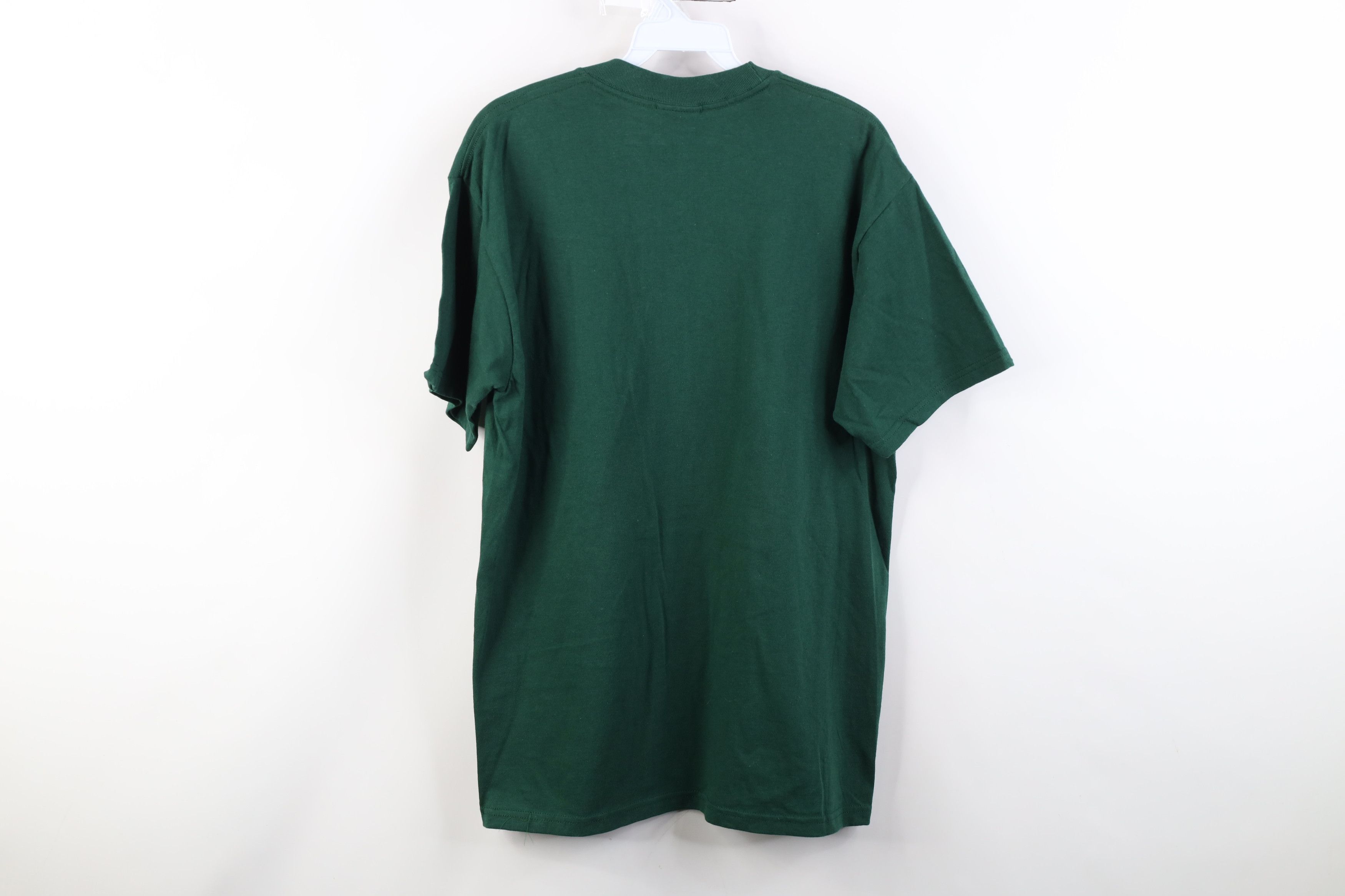 Vintage Vintage 90s Streetwear Blank Short Sleeve T-Shirt Green Size US M / EU 48-50 / 2 - 9 Thumbnail