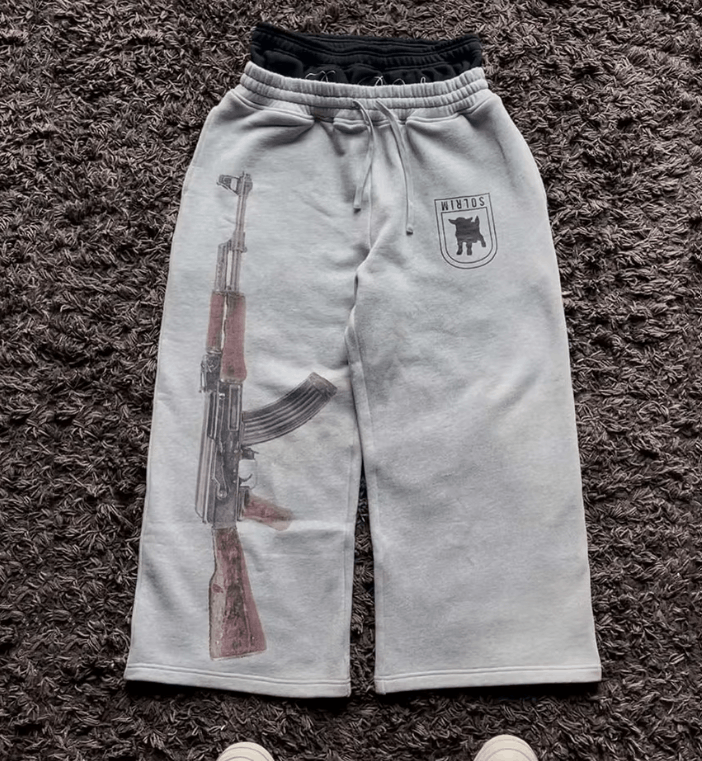 Japanese Brand Y2K High-Waisted AK-47 Pants Size US 30 / EU 46 - 7 Thumbnail