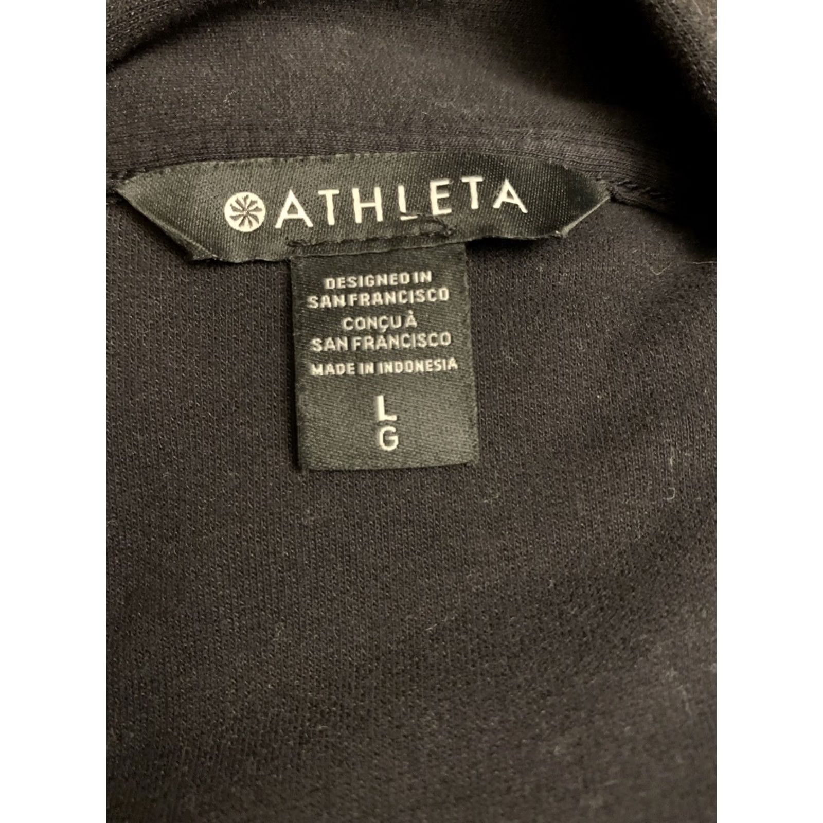 Athleta Athleta Shirt Ladies L Black Wrap L/S Top with ties stretch 1798 Size L / US 10 / IT 46 - 4 Thumbnail