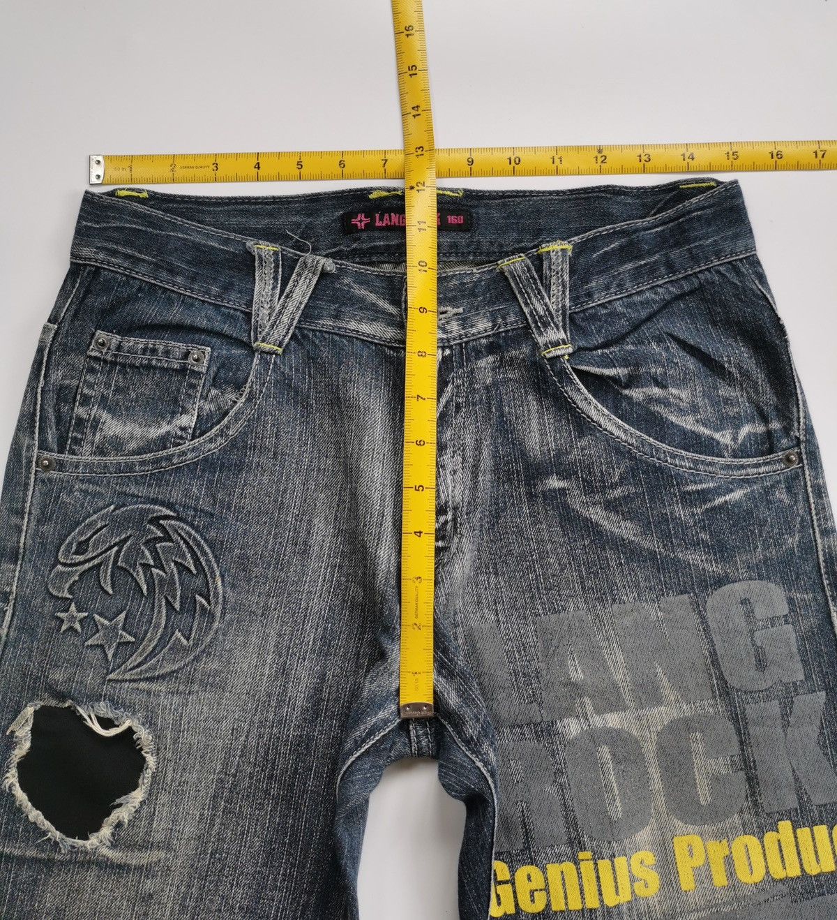 Other Lang Rock Print Denim Jeans Size US 30 / EU 46 - 10 Thumbnail