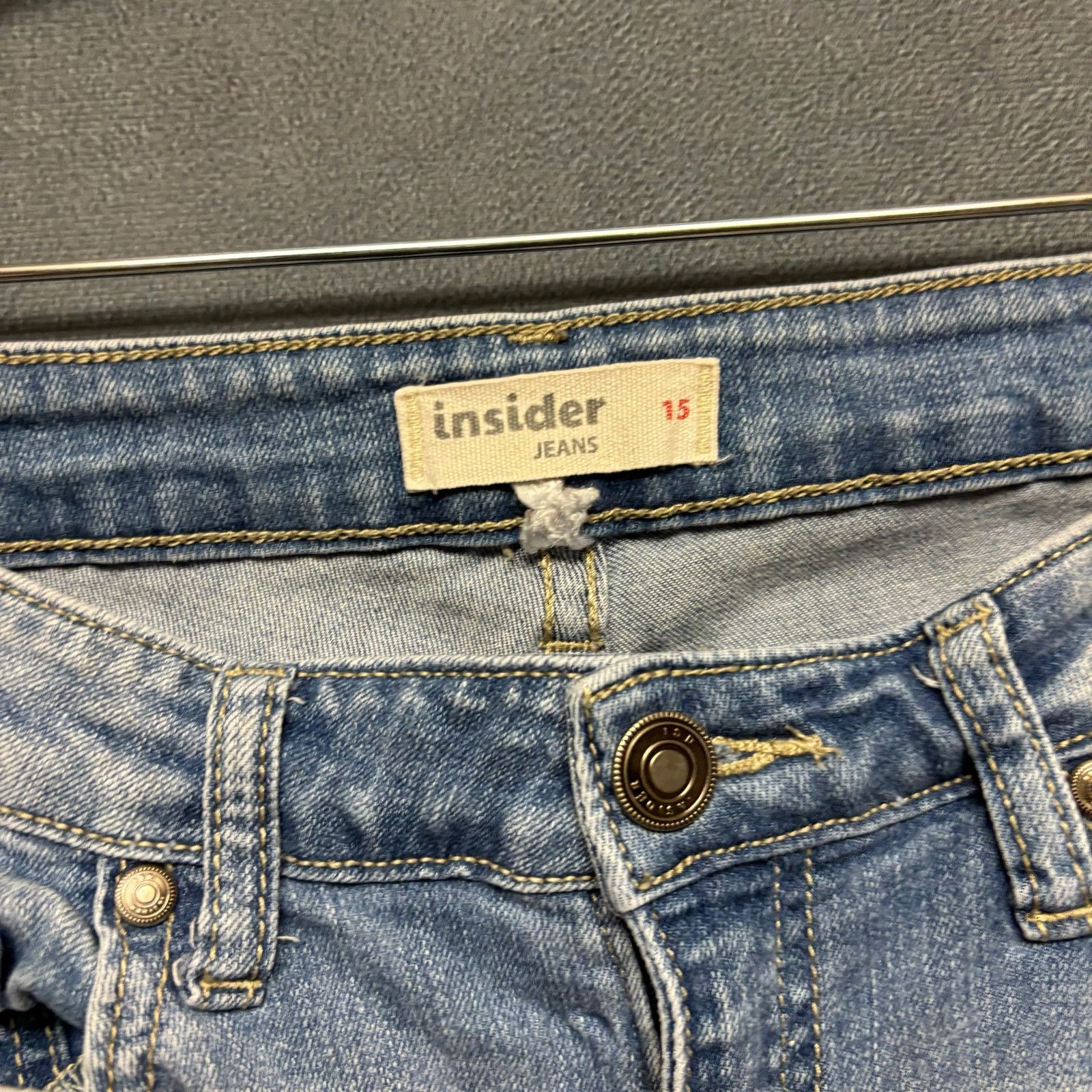 Other Insider Skinny Jeans Womens Juniors 15 Distressed Y2K Norm Size 30" / US 8 / IT 44 - 5 Thumbnail