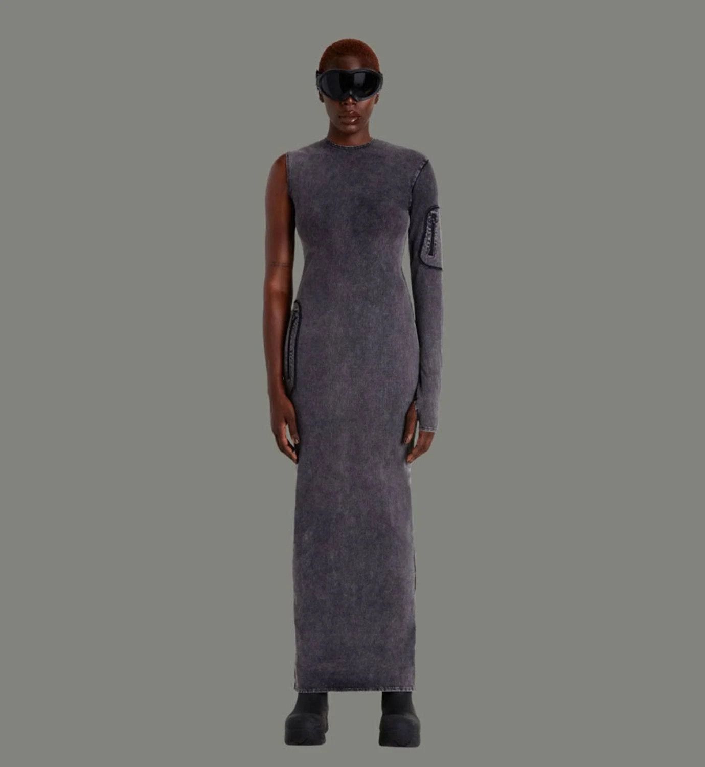 Entire Studios o1mle0524 Compartment Dress in Grey Size S / US 4 / IT 40 - 2 Thumbnail