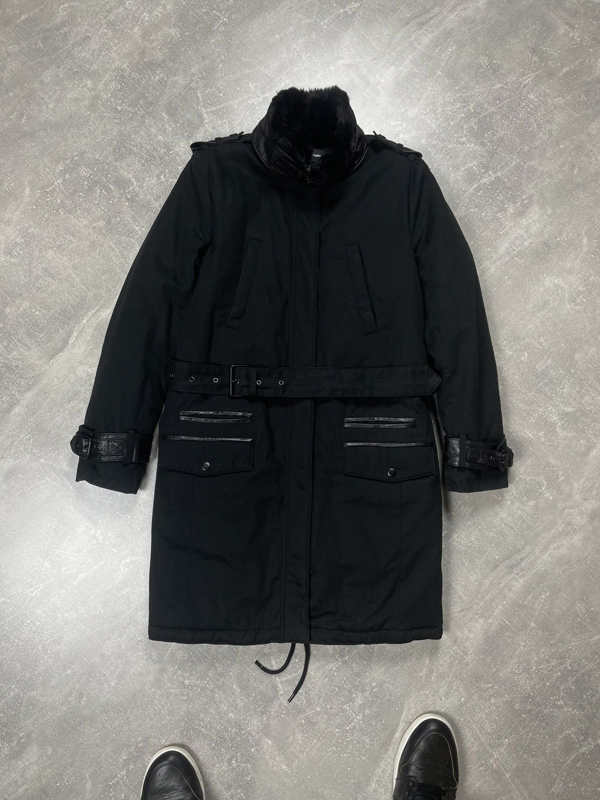 The Kooples The Kooples Fur Belted Opium Avant Garde Leather Zip Jacket Size US S / EU 44-46 / 1 - 1 Thumbnail