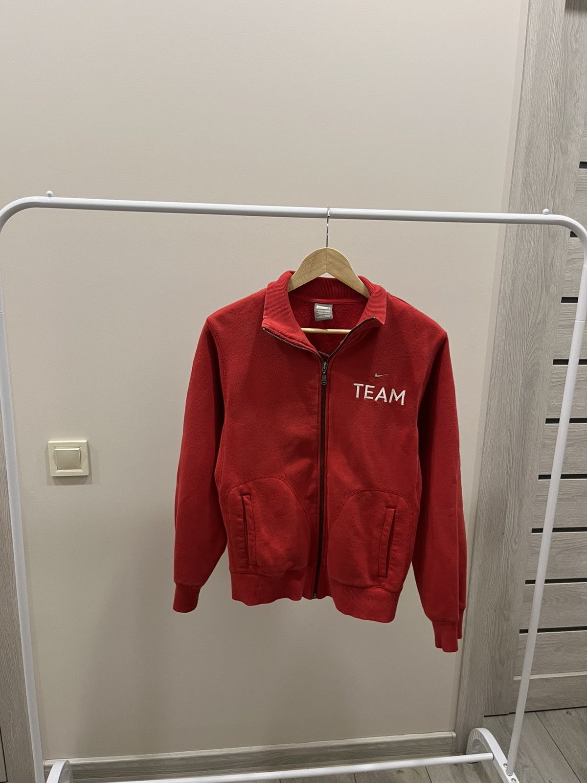 Nike Vintage Nike Full Zip Up Hoodie Team Nike Swoosh 00s Sz S Size US S / EU 44-46 / 1 - 2 Thumbnail