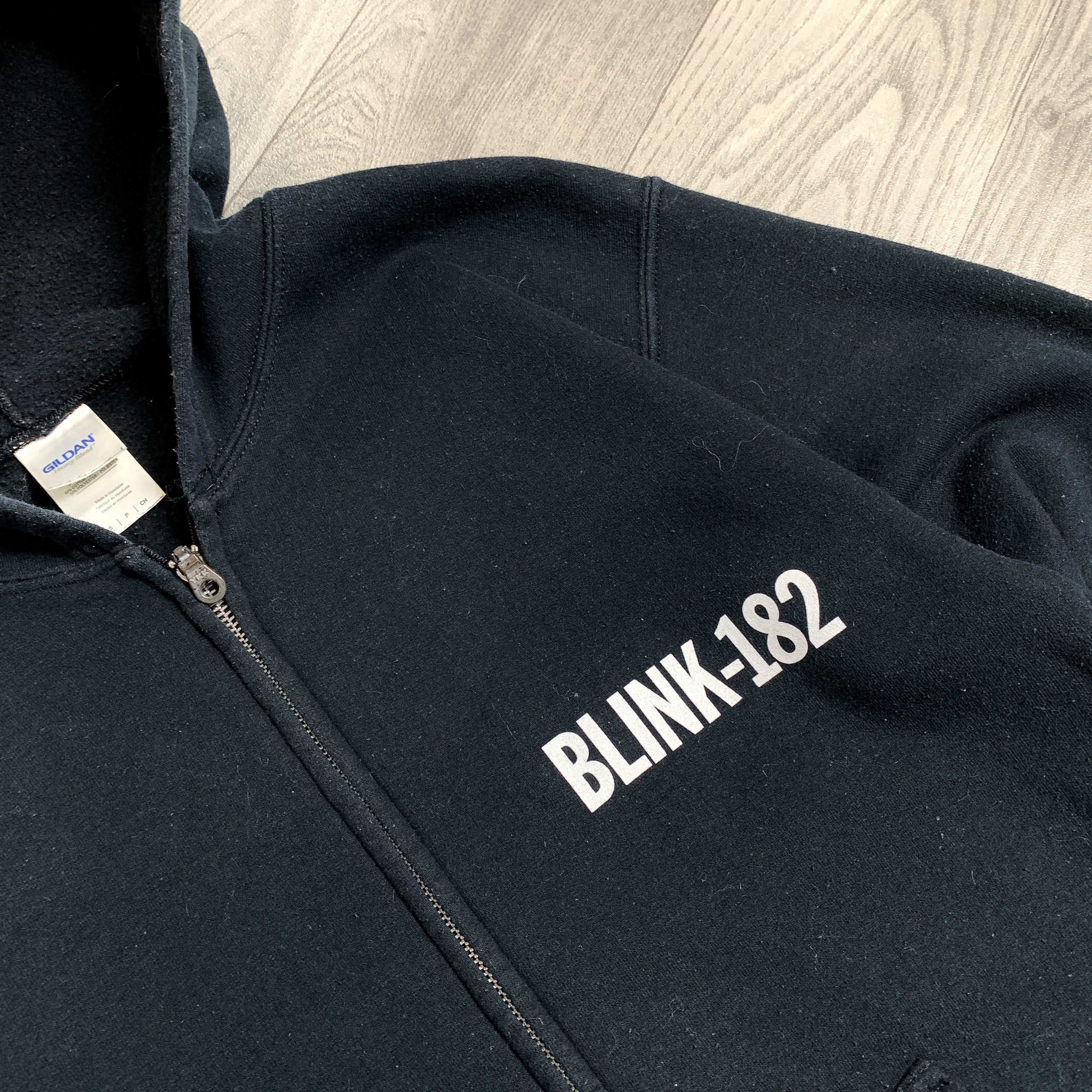 Vintage Vintage Blink-182 Black Graphic Zip Rock Band Hoodie Sweat Size US S / EU 44-46 / 1 - 8 Thumbnail
