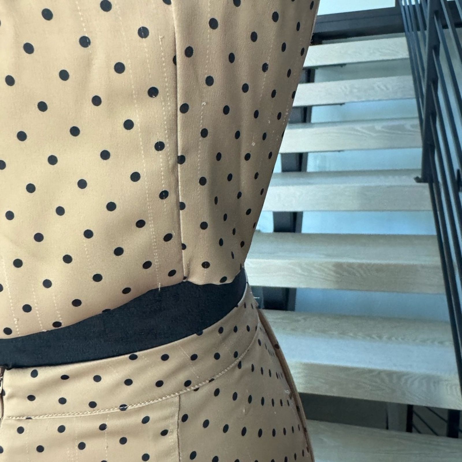Other Stylish Tan Polka Dot Two-Piece Set Size 25" / US 0 / IT 36 - 15 Thumbnail