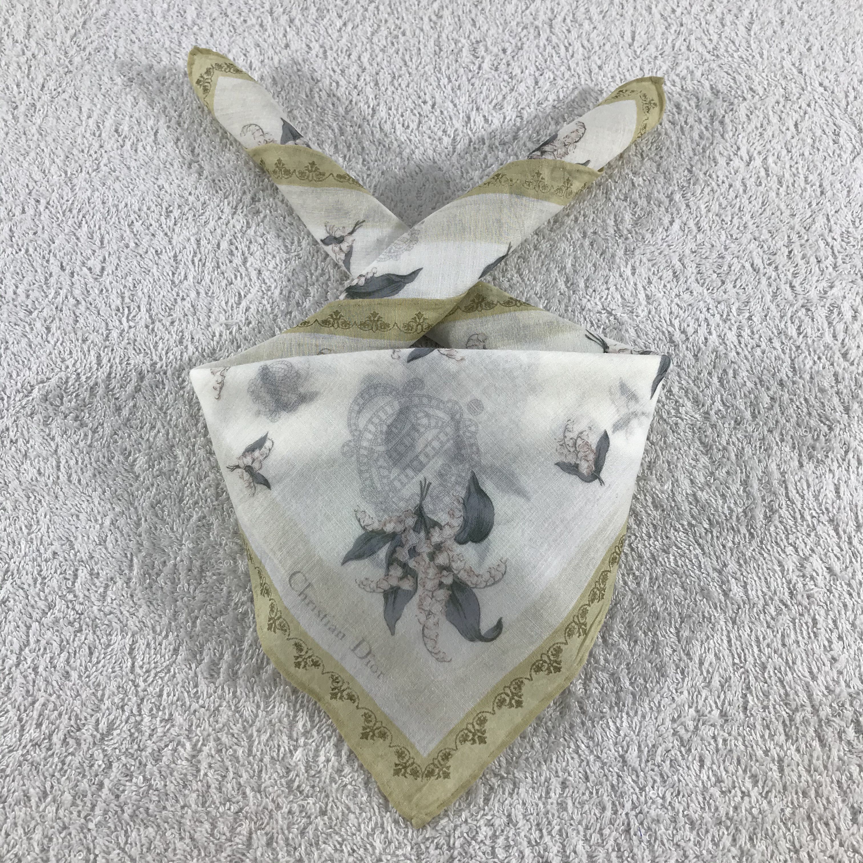 Christian Dior Monsieur × Vintage Christian Dior Bandana / Handkerchief / Neckerchief - S152 Size ONE SIZE - 3 Thumbnail