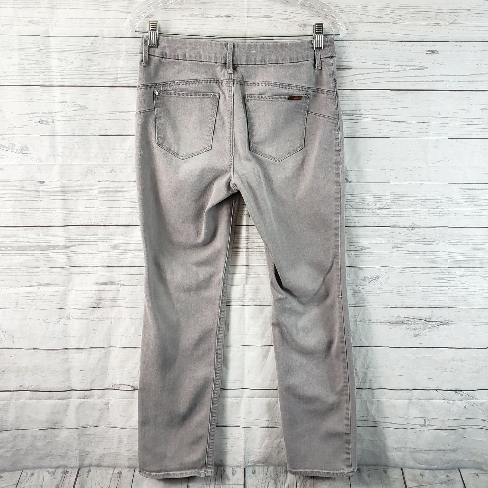 Vintage Chico's Womens So Lifting Slim Leg Jeans Sz 4P Gray Mid Rise Cotton Blend Jeans Size 27" / US 4 / IT 40 - 3 Thumbnail