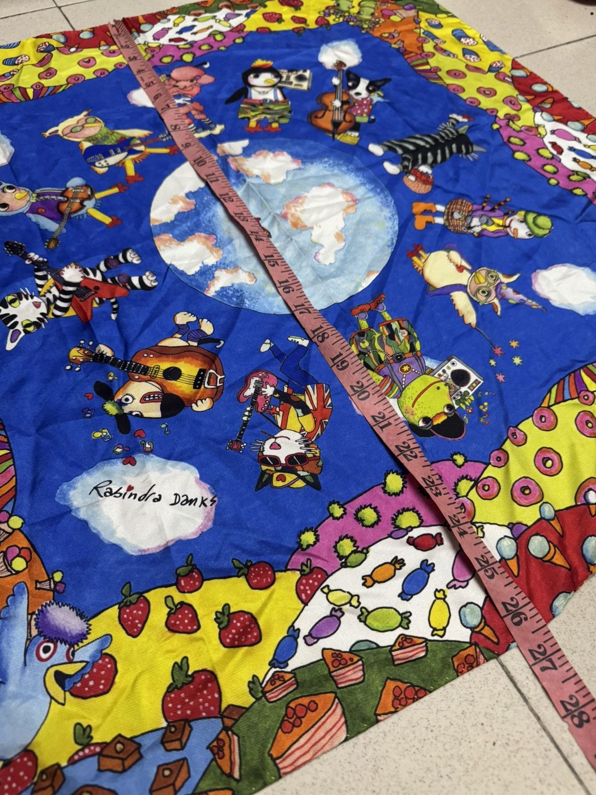 Arts & Science RABINDRA BANKS DOWNTOWN MARMALADE SILK SCARF Size ONE SIZE - 3 Thumbnail