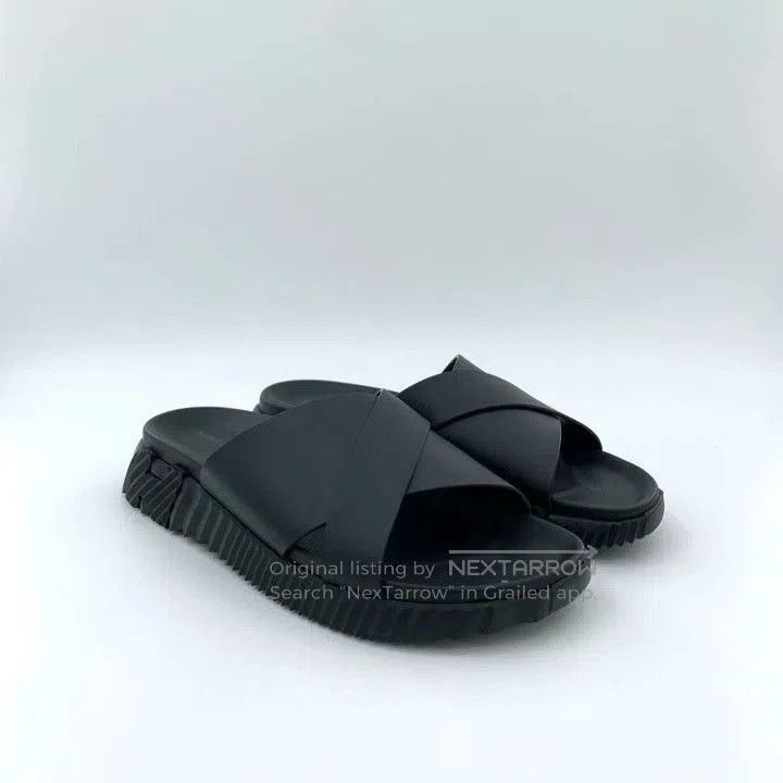 Hermes Hermes Size 43 Infra Black Casual Flat Slides. Size US 10 / EU 43 - 2 Thumbnail
