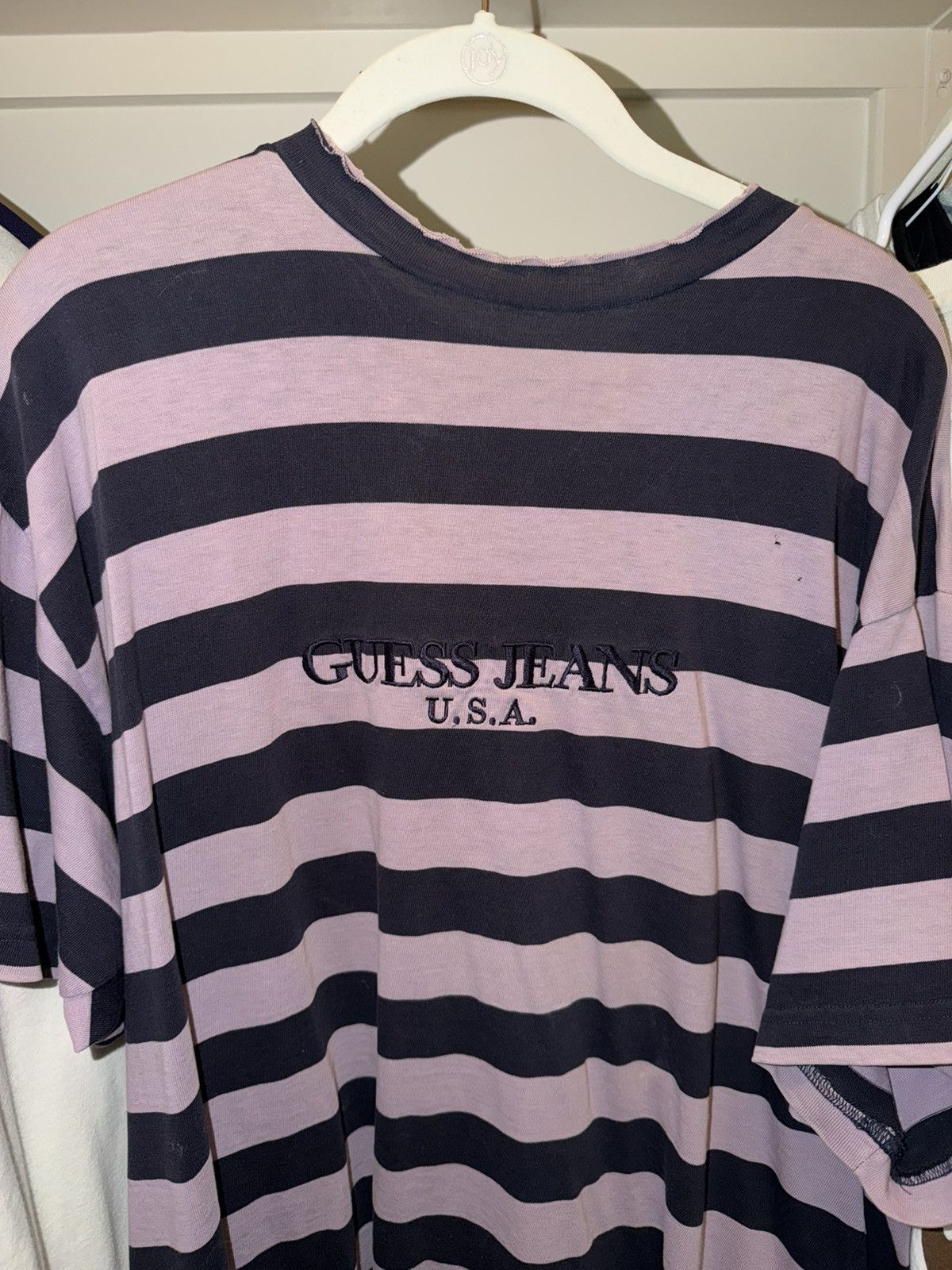 Guess Vintage Guess Striped Tee Size US L / EU 52-54 / 3 - 1 Thumbnail