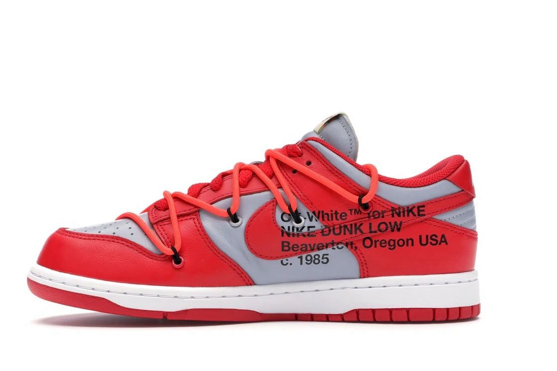 Nike × Off-White Nike x Off-White Dunk Low “University Red” 🔴⚪️ Size US 8 / EU 41 - 5 Thumbnail