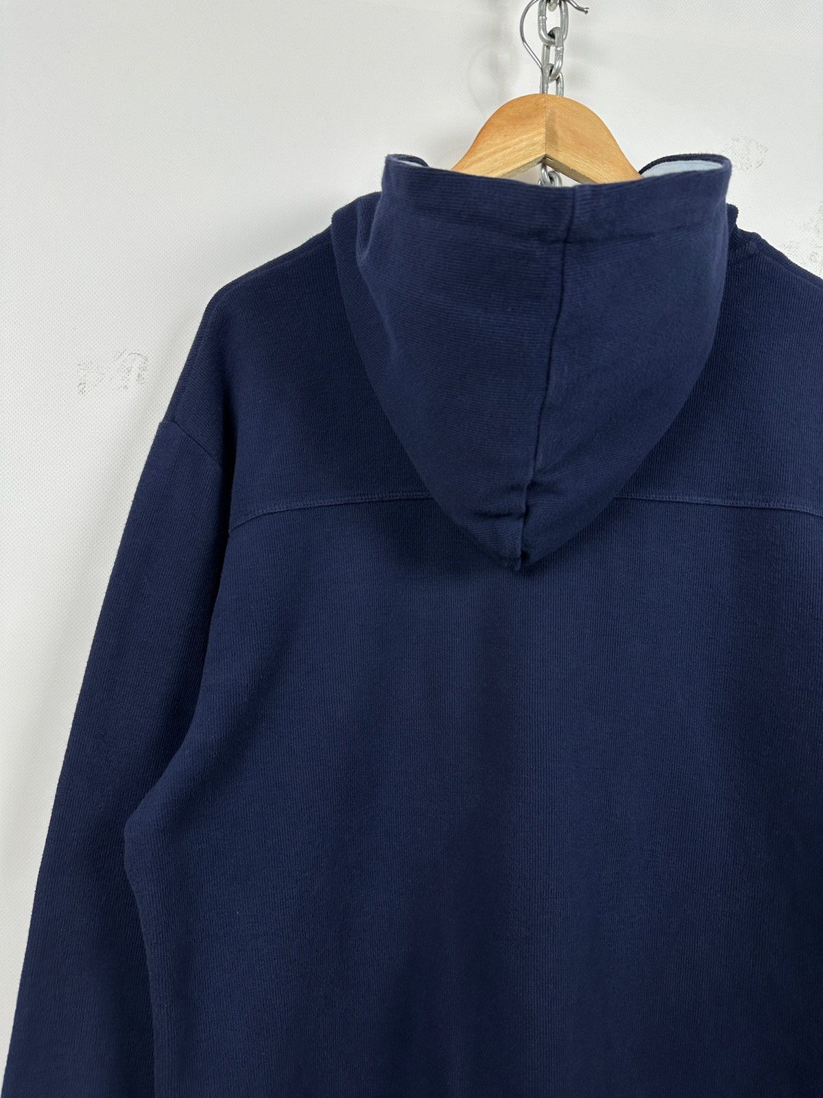 Yves Saint Laurent Vintage Yves Saint Laurent YSL Navy Blue Zip Up Hoodie Size US L / EU 52-54 / 3 - 13 Thumbnail
