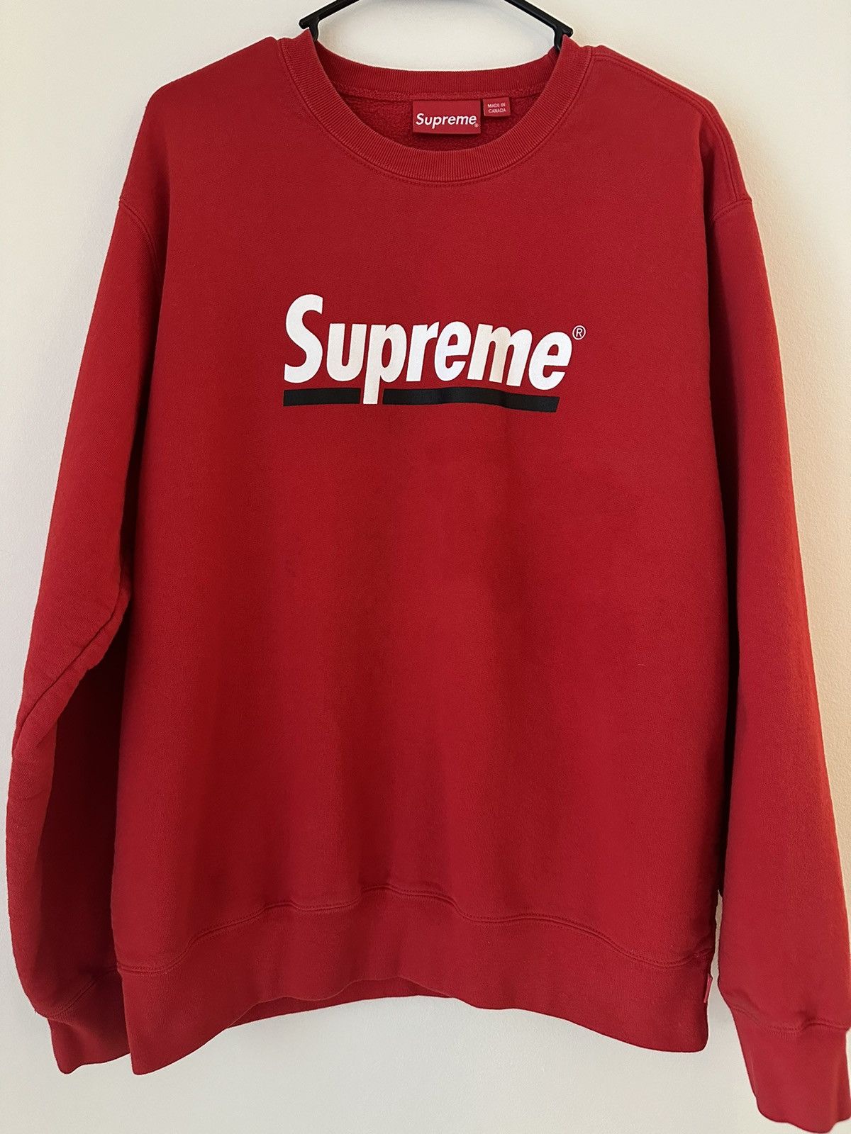 Supreme Supreme Underline Crewneck Size US L / EU 52-54 / 3 - 1 Thumbnail