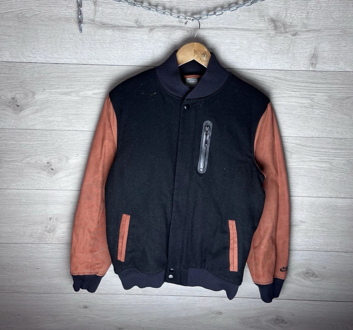 Nike NIKE AIR DESTROYER OG Black BOMBER WOOL FLIGHT JACKET Size US M / EU 48-50 / 2 - 1 Thumbnail