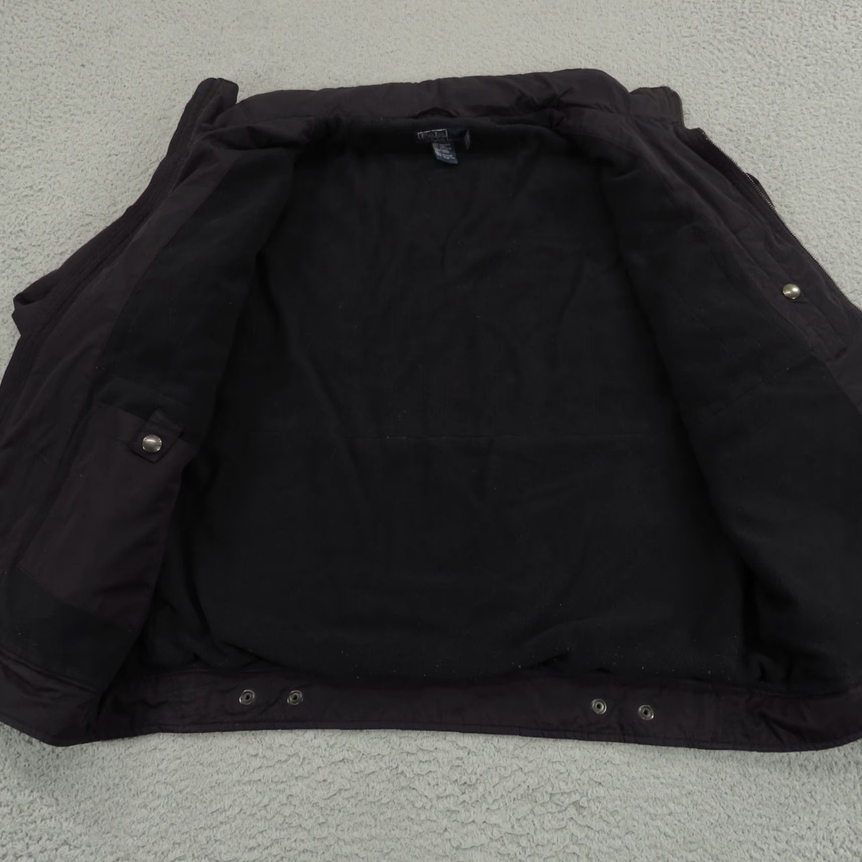 Polo Ralph Lauren VINTAGE Polo Ralph Lauren Jacket Mens XL Black Red Pony Fleece Lined Zip Up Hood Size US XL / EU 56 / 4 - 7 Thumbnail