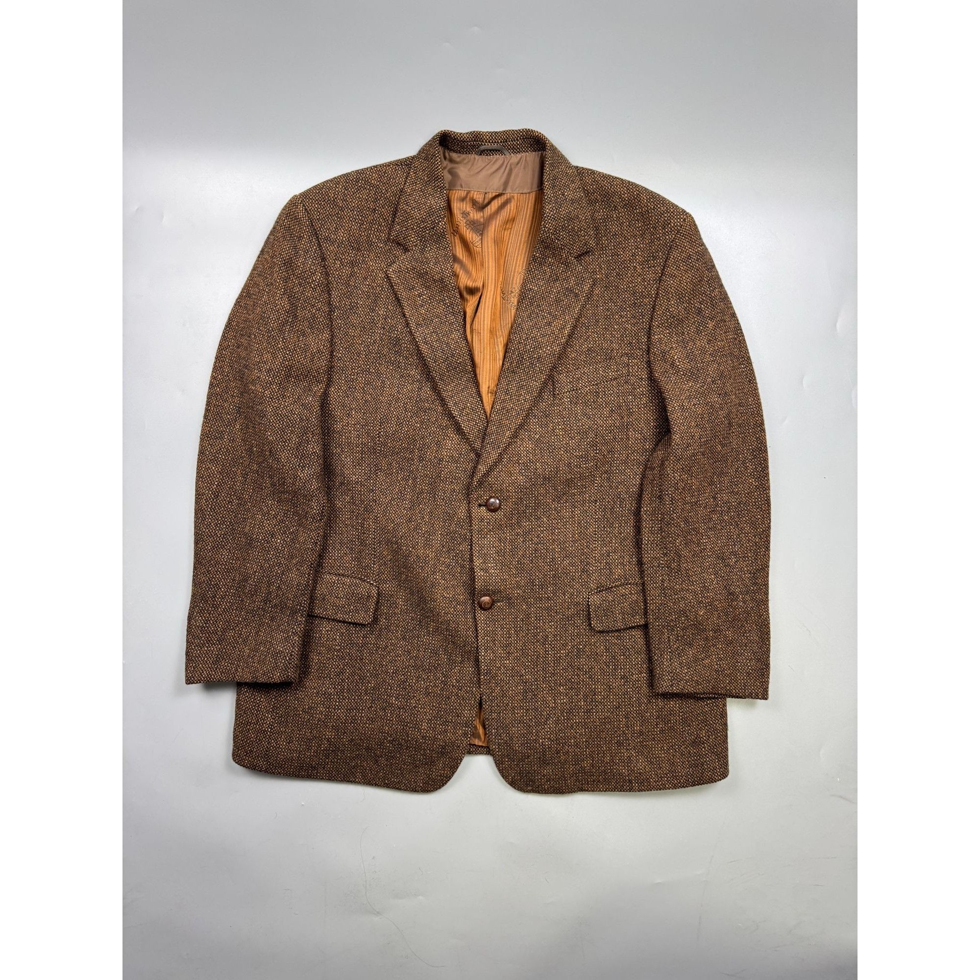 Harris Tweed Harris Tweed For Barruti Vintage Wool Blazer (Y1275) Size 46R - 1 Thumbnail