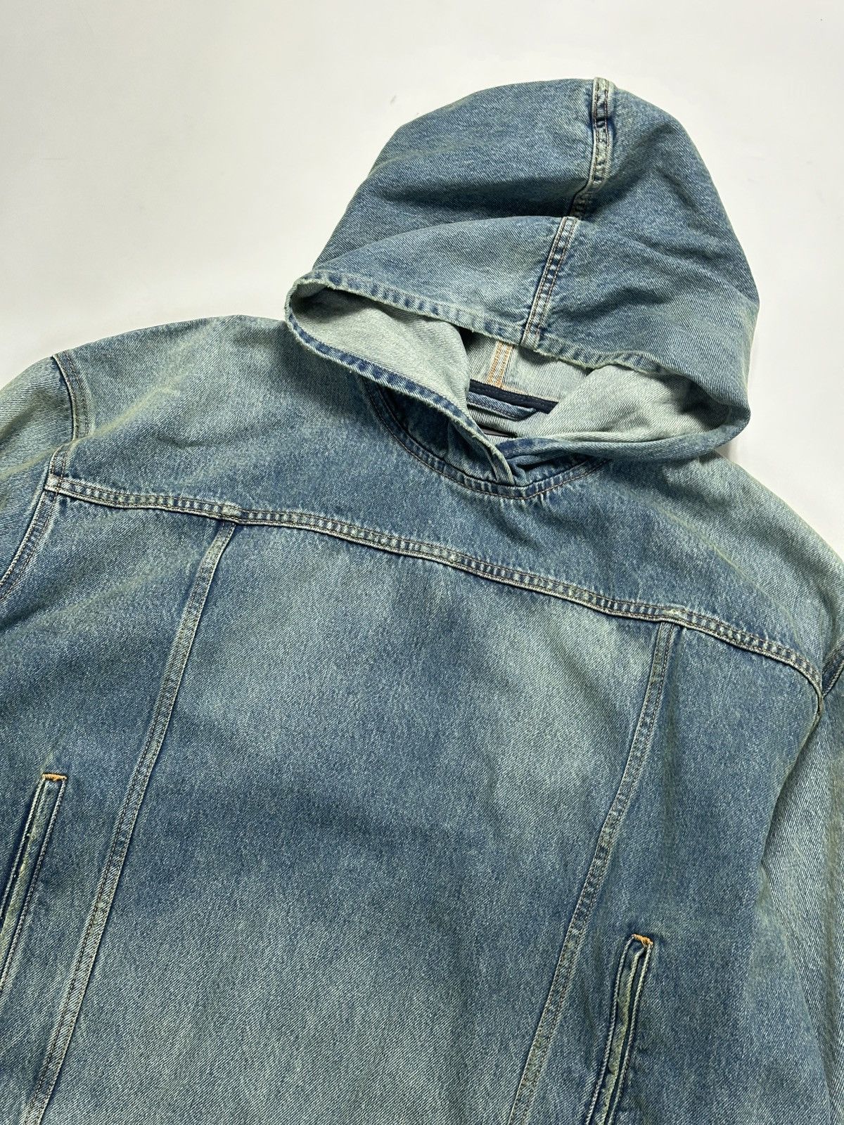 Balenciaga Balenciaga Denim Hoodie Size US M / EU 48-50 / 2 - 3 Thumbnail
