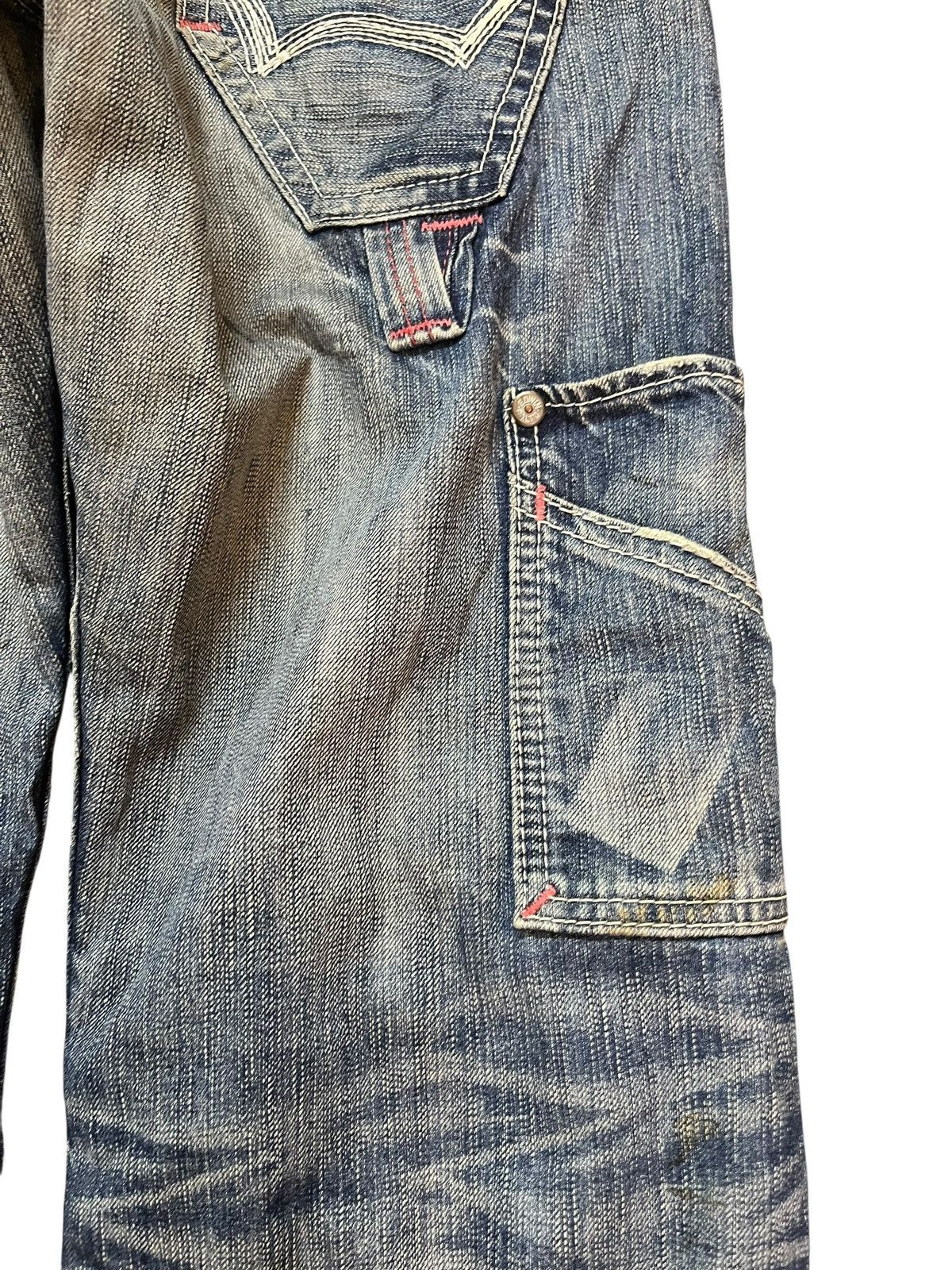 Edwin Vintage Edwin 503 Bluetrip Mudwash Carpenter Buckle Denim Size US 30 / EU 46 - 12 Thumbnail