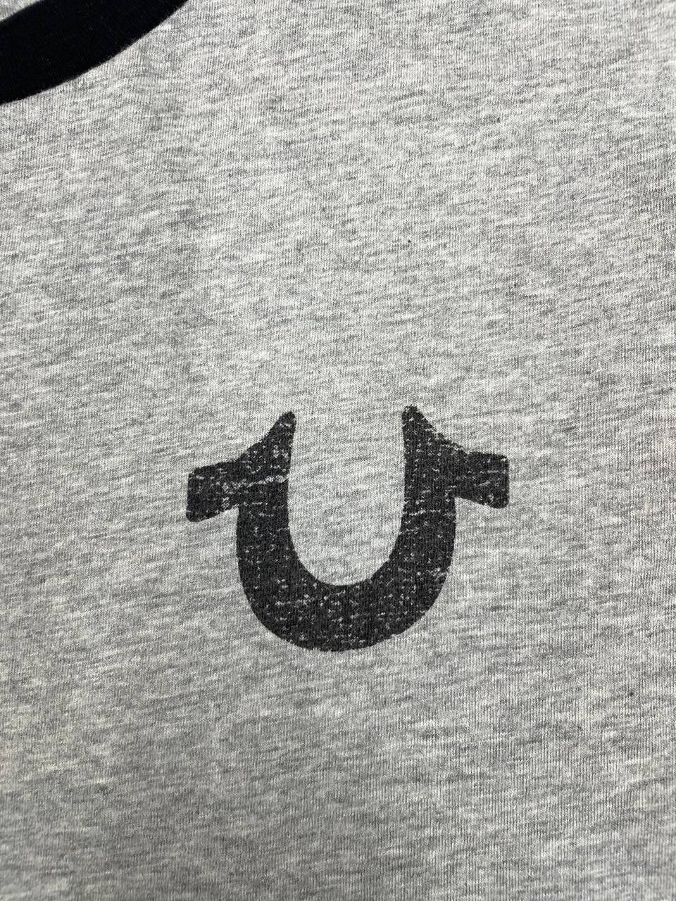 True Religion True Religion Men Cotton T-Shirt Grey Black Size M Size US M / EU 48-50 / 2 - 3 Thumbnail