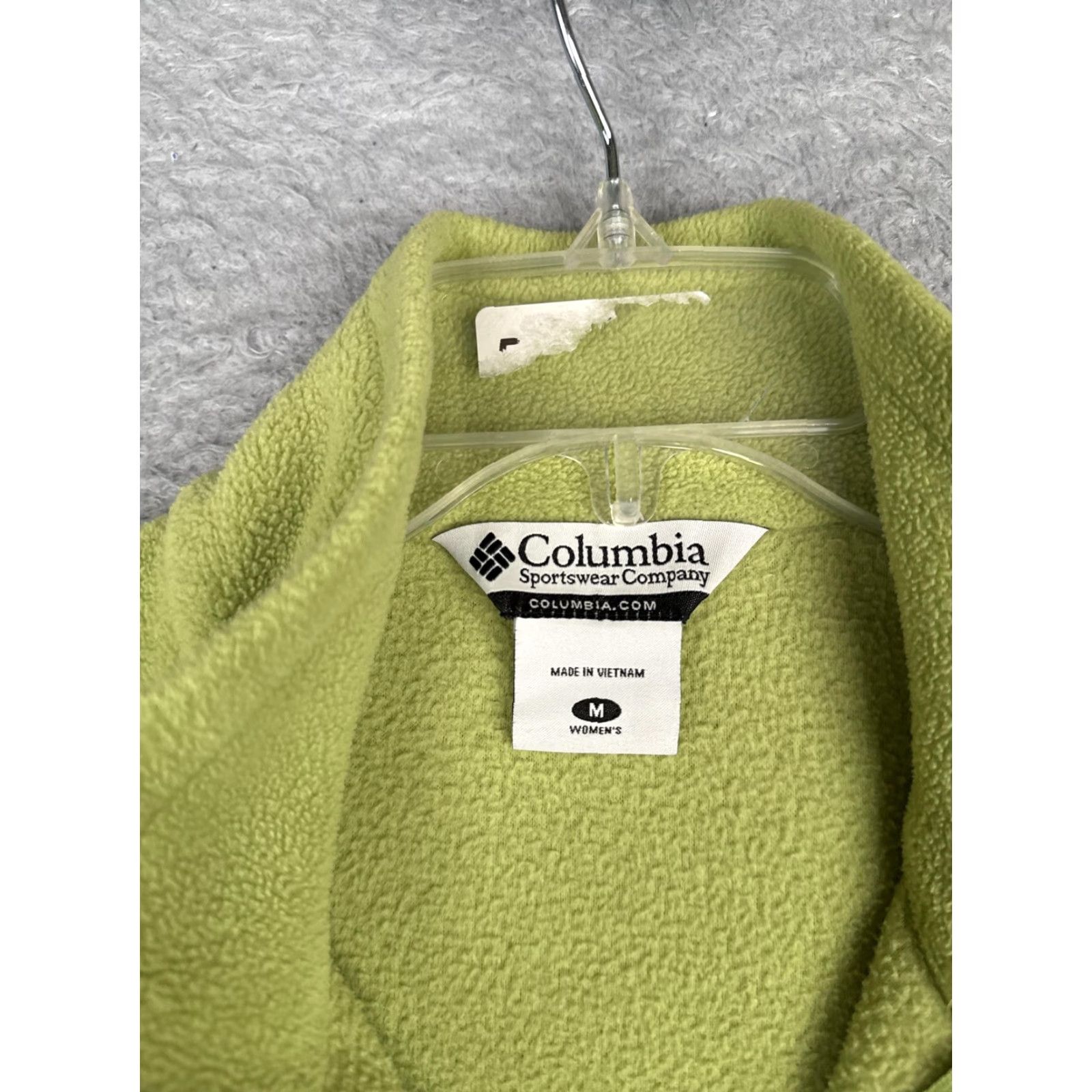 Vintage Columbia Jacket Womens M Green Fleece Full Zip Pockets Outdoor Hiking Warm Size M / US 6-8 / IT 42-44 - 7 Thumbnail