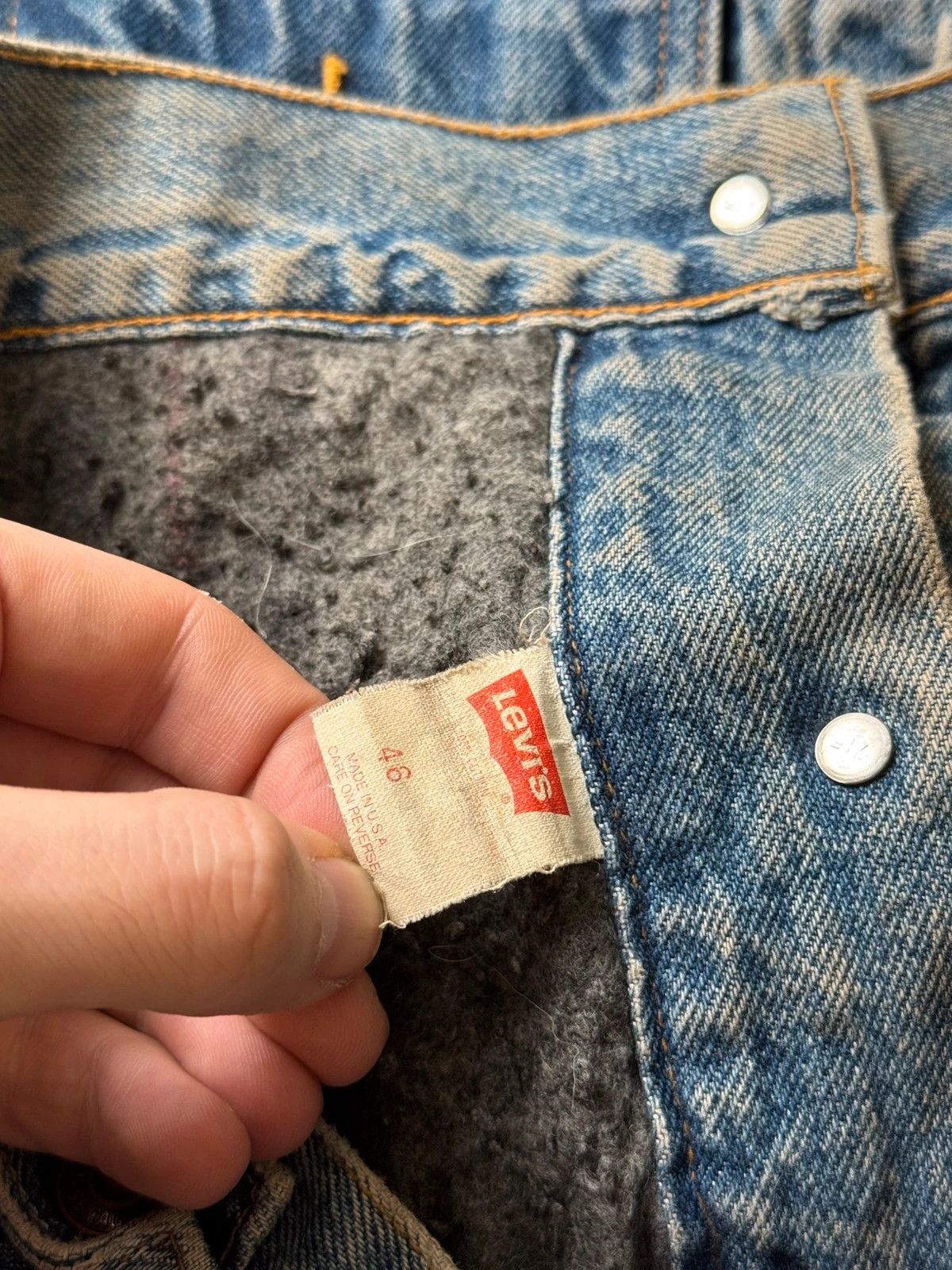 Levi's Veste Jean Levi's Type III trucker 71506 Made In USA 80s L Size US L / EU 52-54 / 3 - 9 Thumbnail