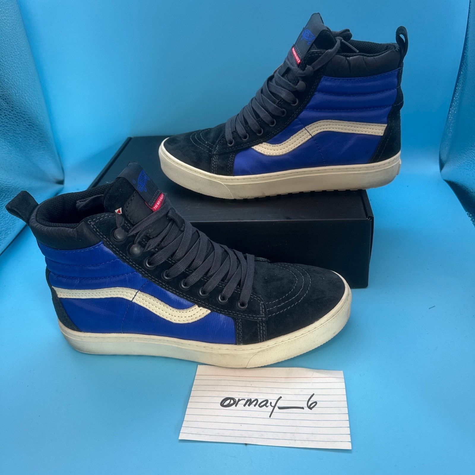 The North Face × Vans Vans Vault x The North Face Sk8-Hi MTE LX Blue Graphite m8 Size US 8 / EU 41 - 3 Thumbnail
