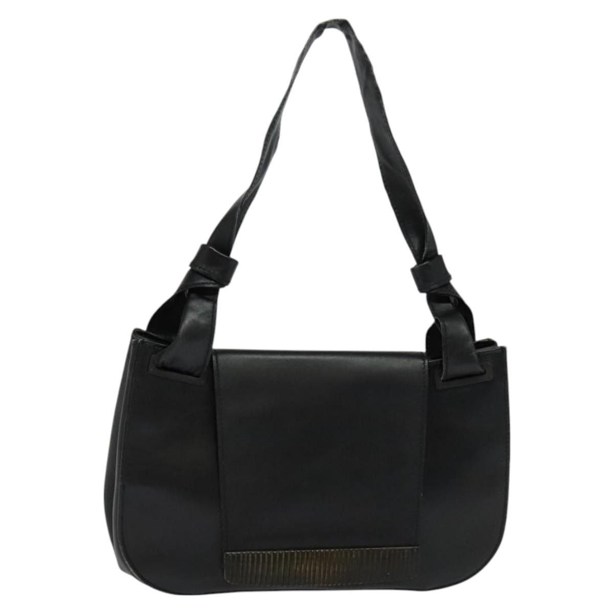 Gucci GUCCI Shoulder Bag Leather Black Silver Size ONE SIZE - 1 Thumbnail