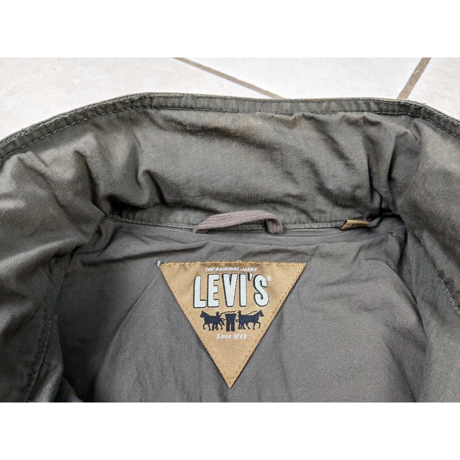 Levi's Levi’s Four Pocket Military Jacket Packable Hood Olive Size US L / EU 52-54 / 3 - 5 Thumbnail