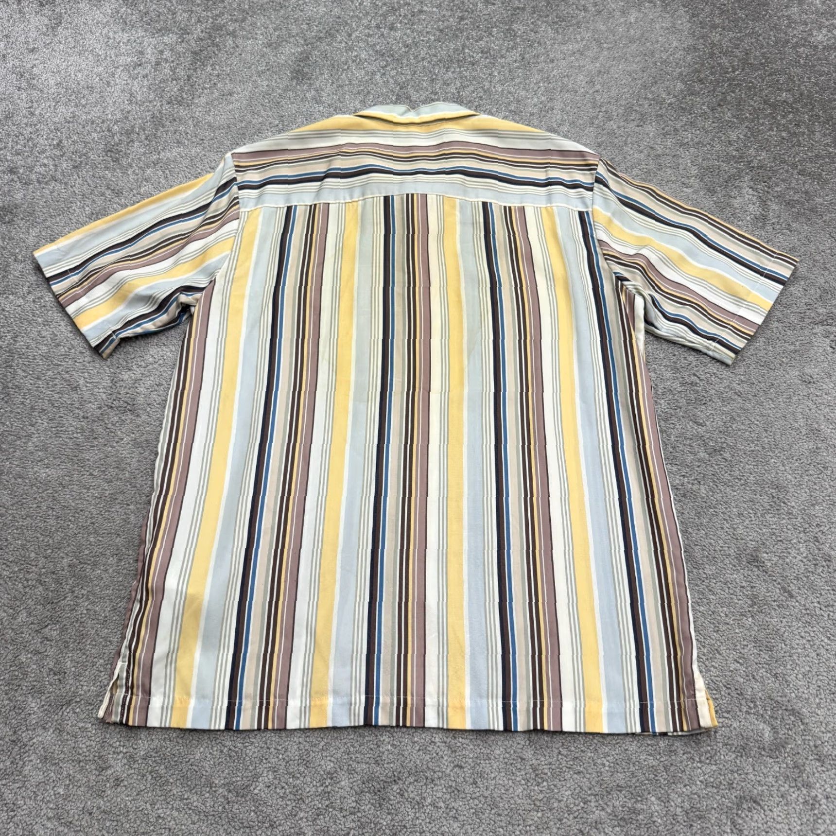 Soulland Soulland Orson Striped Button Down Shirt Mens Medium Multicolor Short Sleeve Size US M / EU 48-50 / 2 - 2 Thumbnail