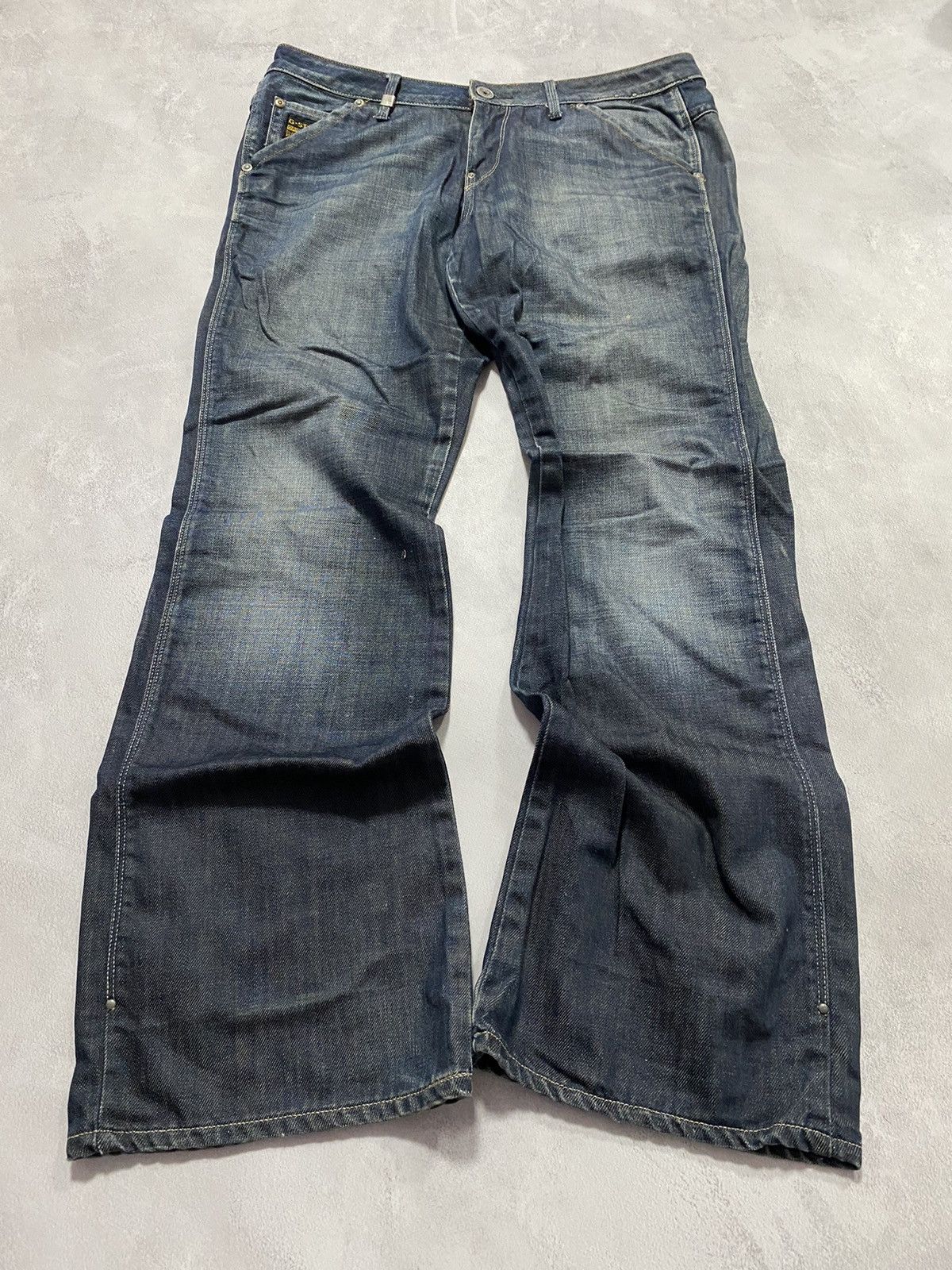 G-Star Vintage G-Star Denim Pants Jeans Double Knee Faded 3301 Size US 31 - 4 Thumbnail
