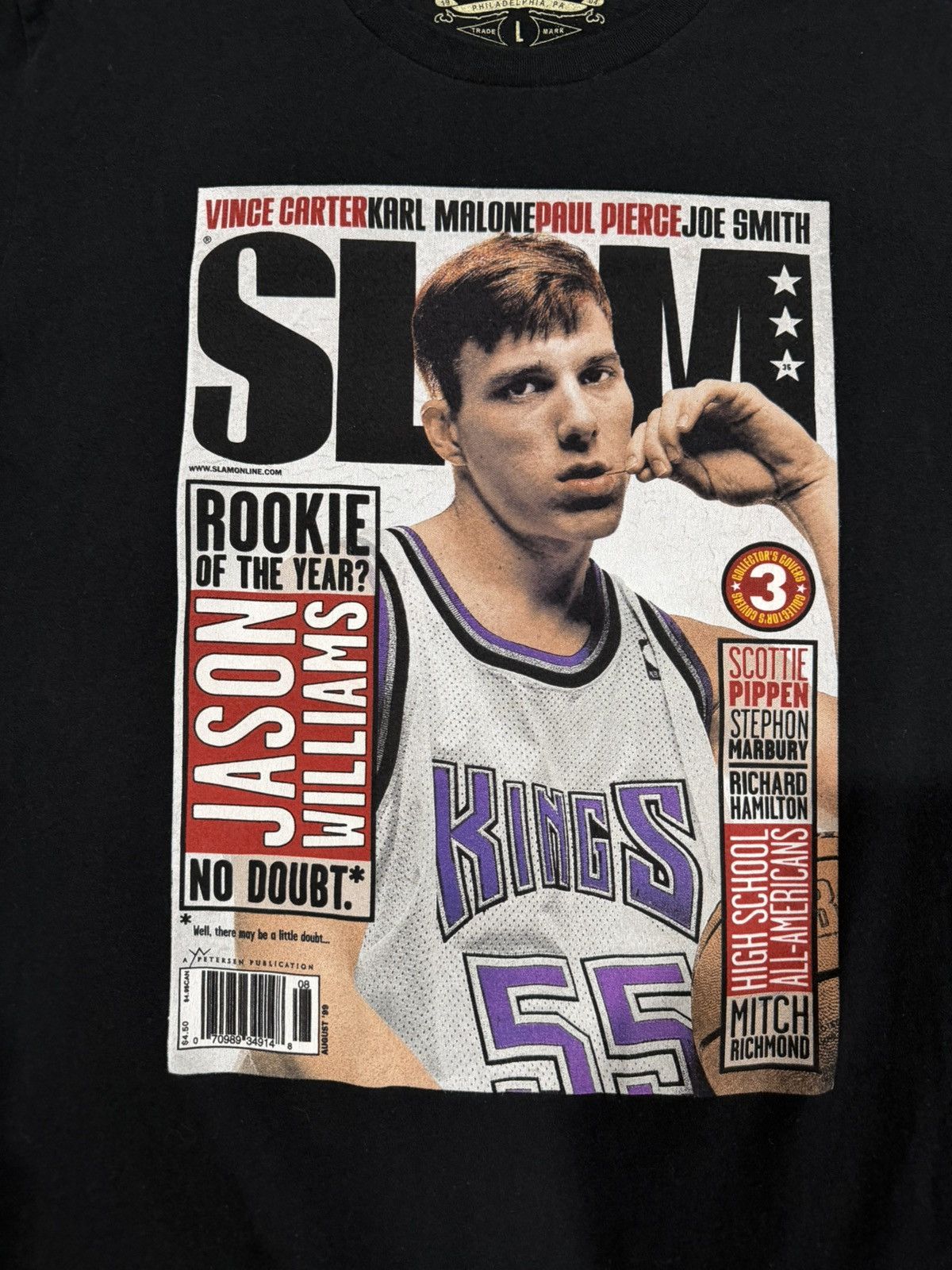 Mitchell & Ness Mitchell & Ness Jason Williams Sacramento Kings SLAM Black T Size US L / EU 52-54 / 3 - 6 Thumbnail