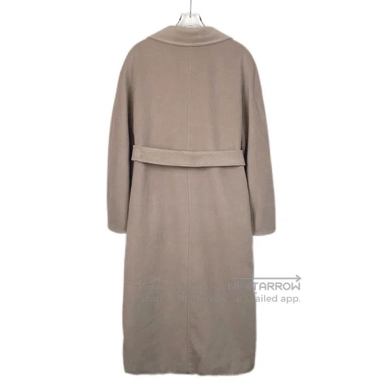 Max Mara Max Mara Sandy Sheep Wool Lapel Double Breasted Belted Coa Size L / US 10 / IT 46 - 2 Thumbnail